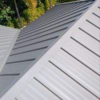 24ga 1.5" Mechanical Seam Slate Gray by Total Roofing System The Metal Roof Experts