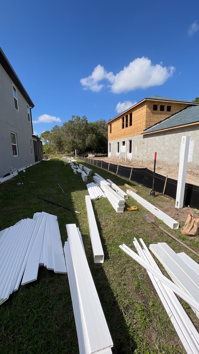 Sarasota, FL 6ft. Tall White Vinyl Privacy Fence & 3 Rail Aluminum Fence by Asap fence and gates, LLC