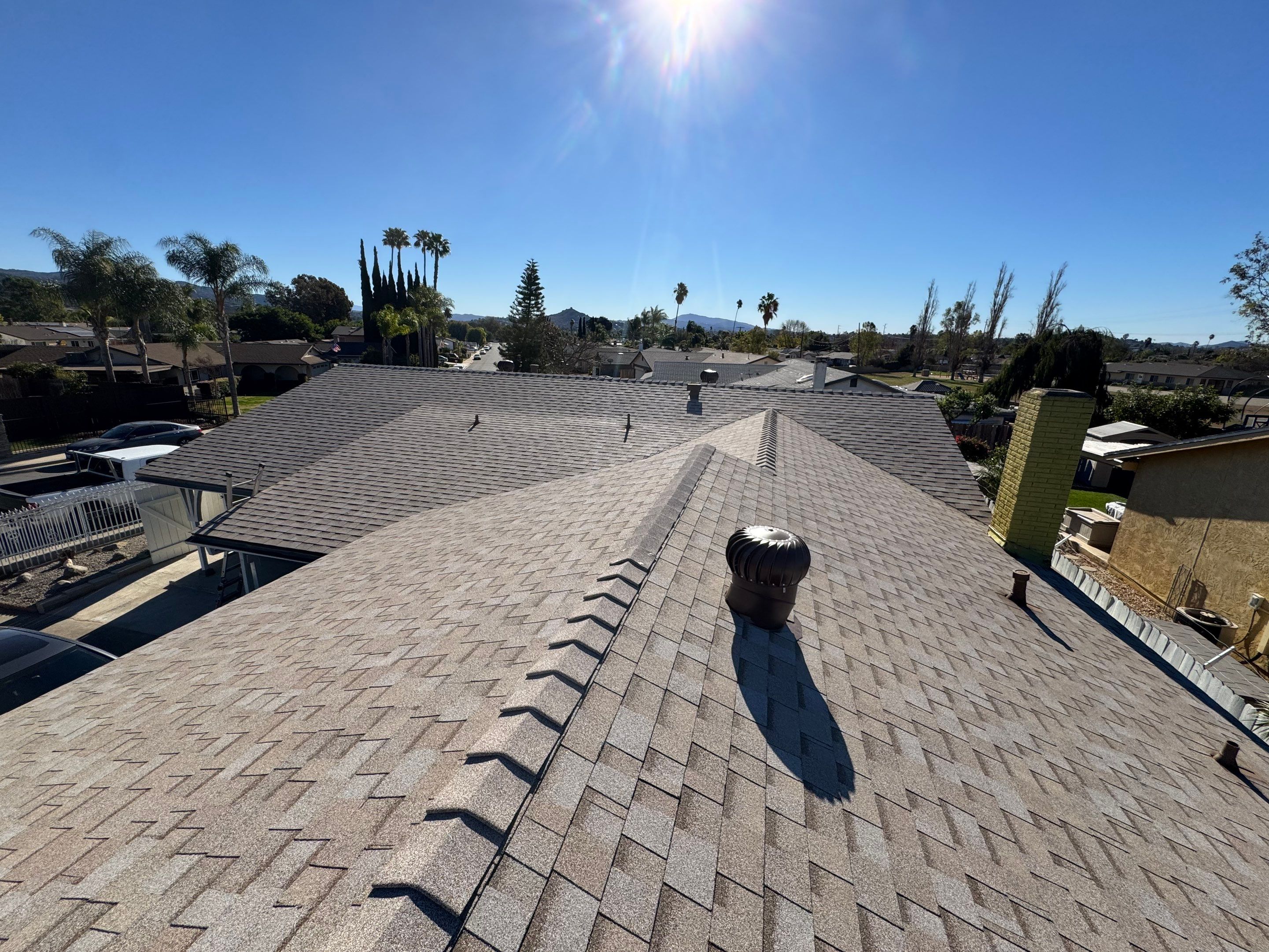 Escondido Shingle Roof Replacement & Torch-Down Patio Roof by Zenith Roofing Services 