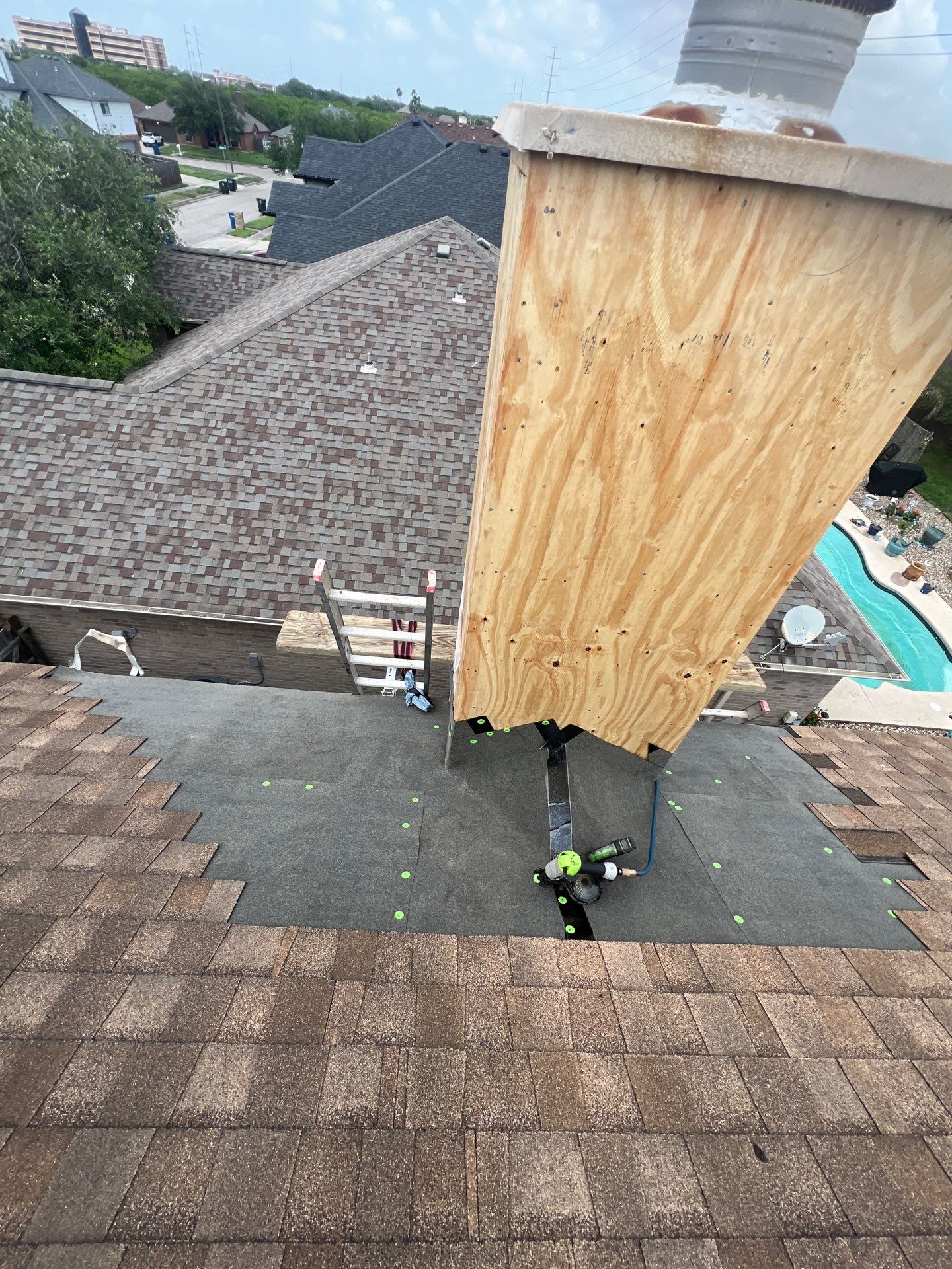 Chimney looks good but its BAD! by Bayfront Roofing and Construction