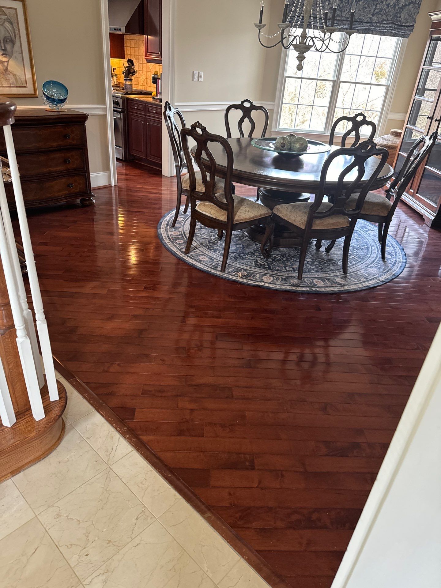 Prefinished Maple transformation by Ann Arbor Hardwoods 