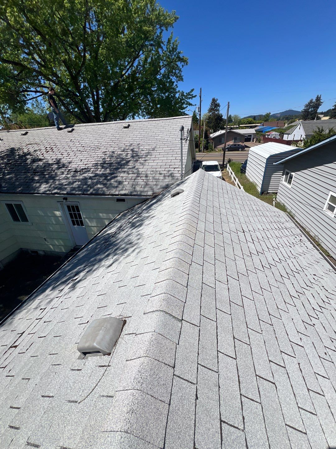 Residential Roofing Installation using IKO Dynasty (Color: Summit Grey) by Orezona Building & Roofing Company, Inc.