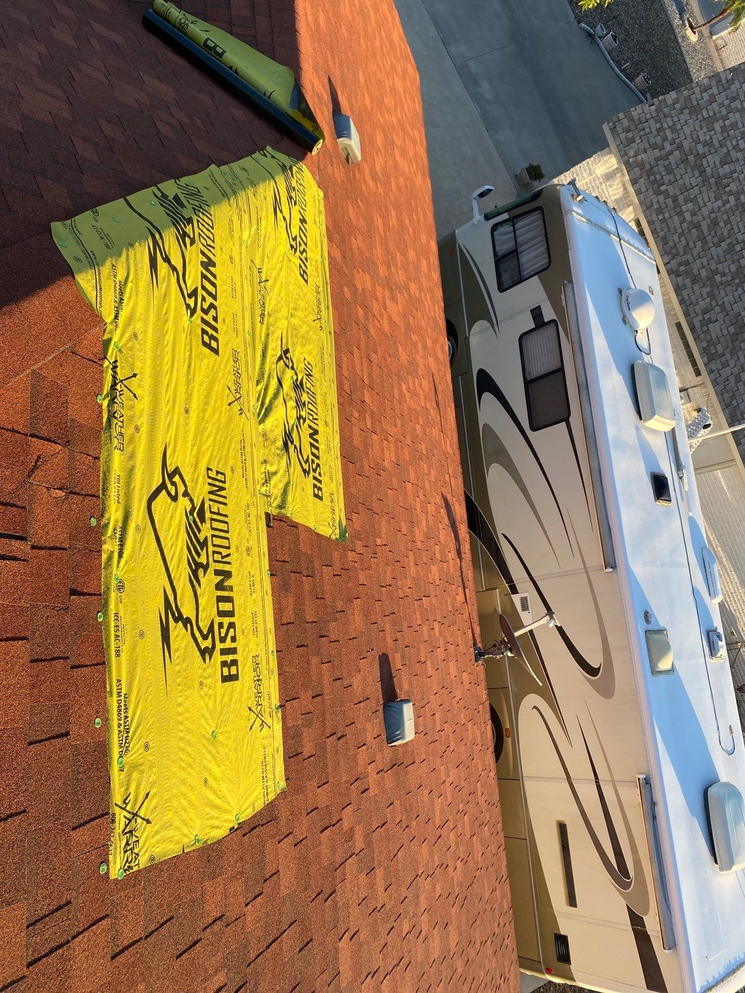 Mission Roof Project by Bison Roofing  