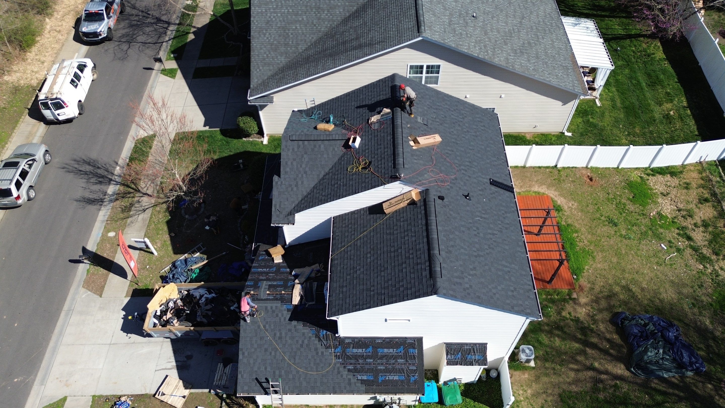 Roof replacement by hail damage by Just Brilliant Restoration JBR