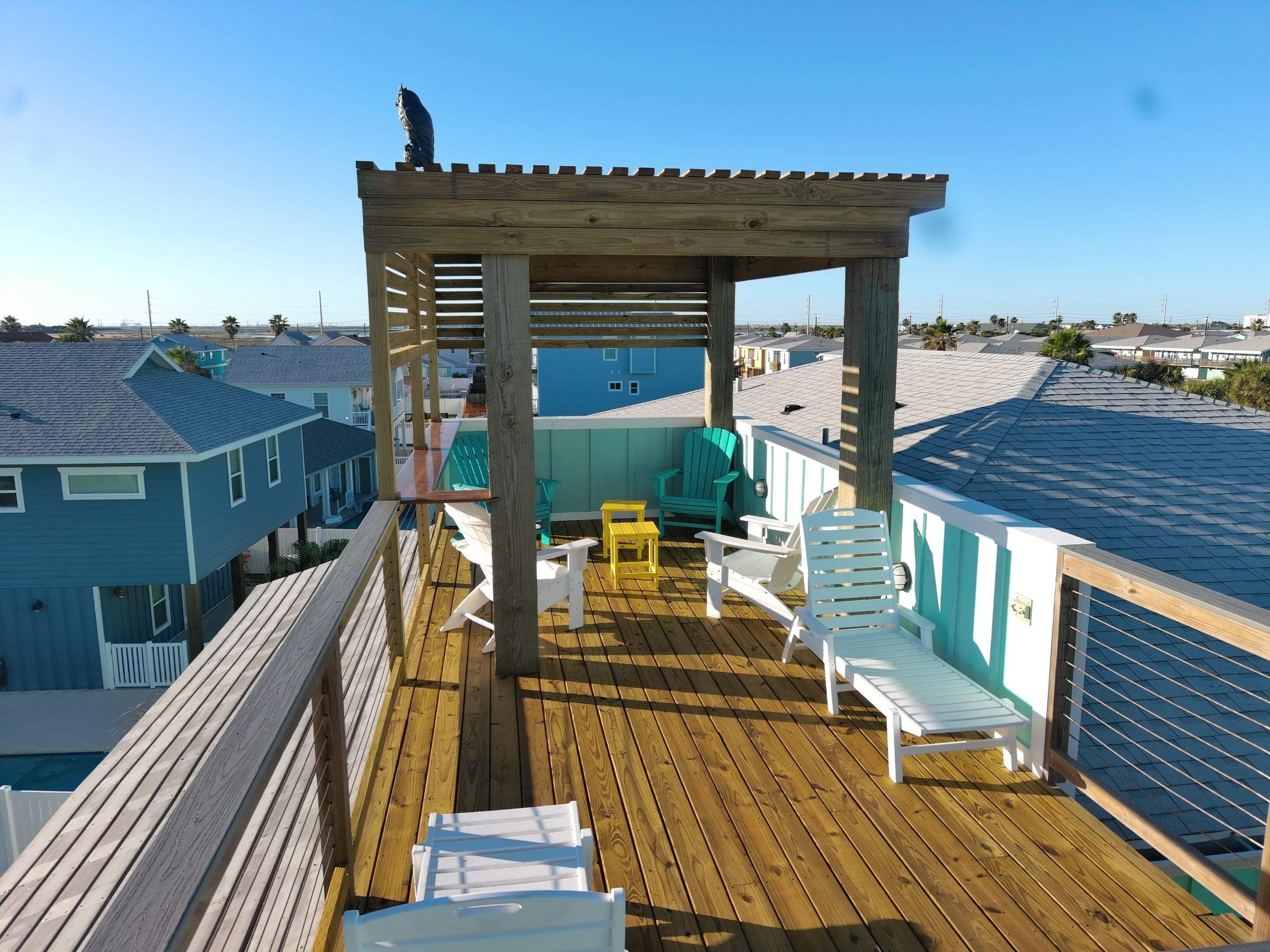 Roof Top Clubhouse on the Beach by Bayfront Roofing and Construction