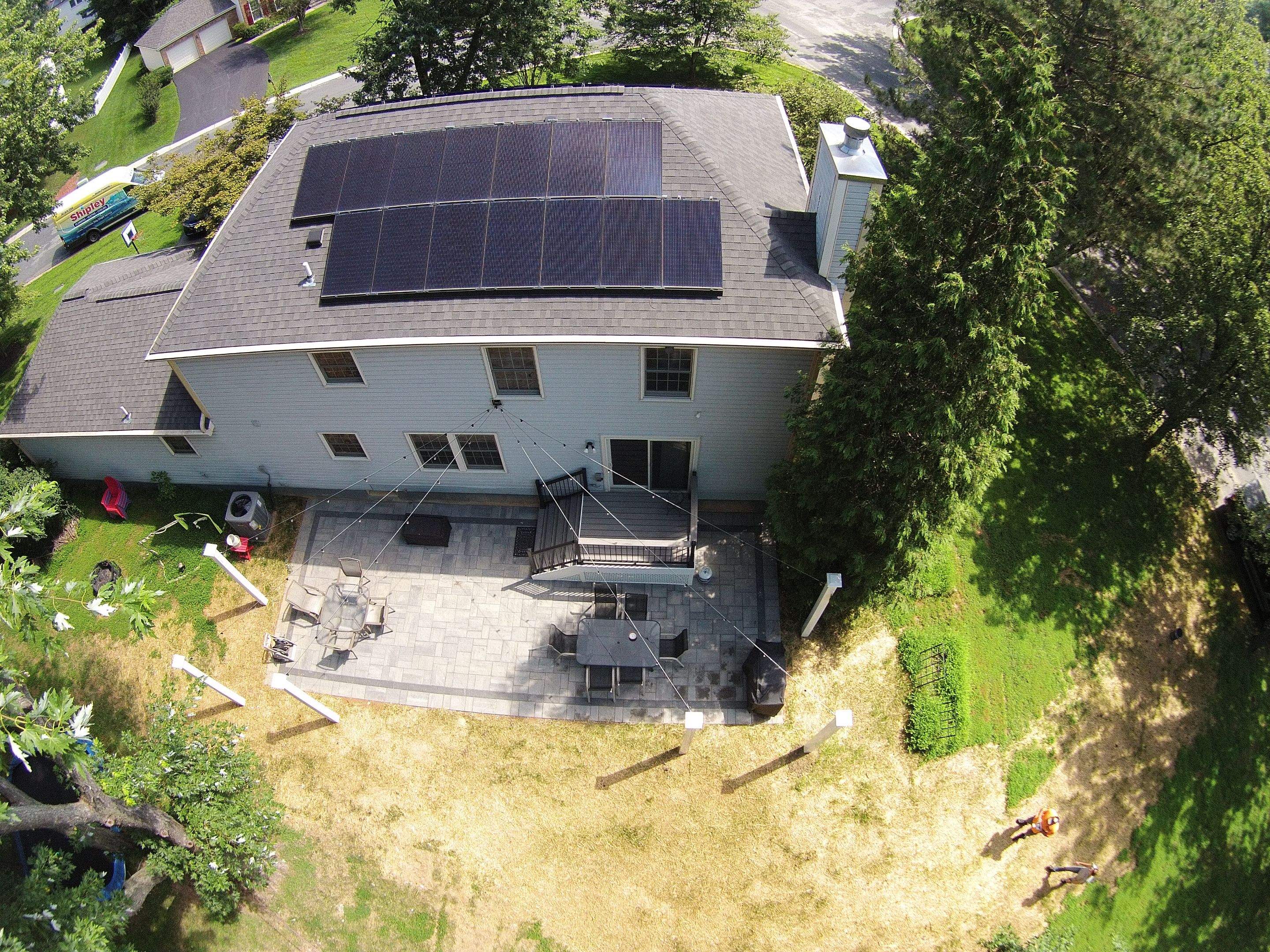 Backyard Transformation using Techo-Bloc Pavers by The Smet Companies, LLC
