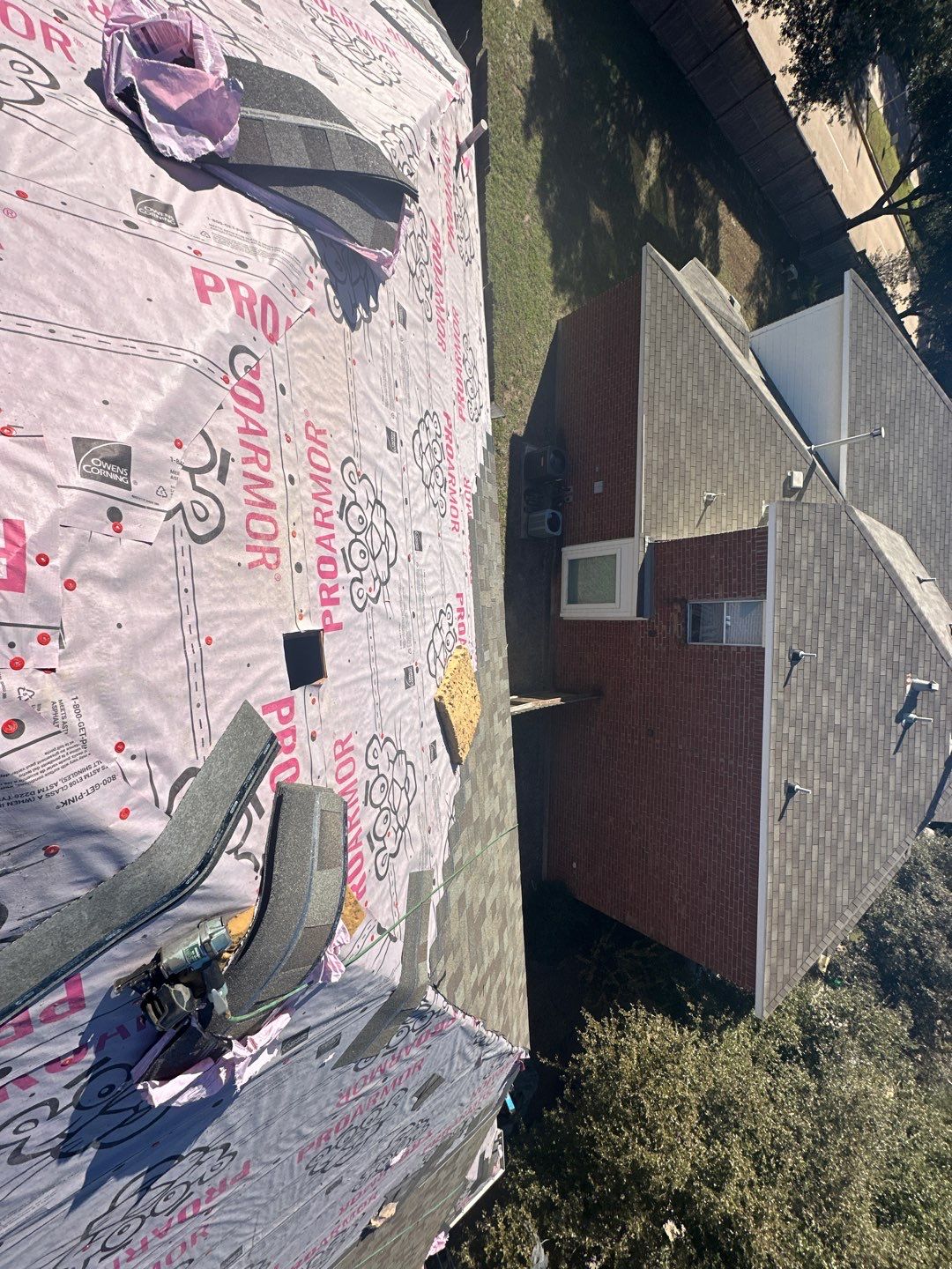 Residential Roofing Installation using Owen's Corning Duration (Lifetime) Shingles by Roof Repair Company