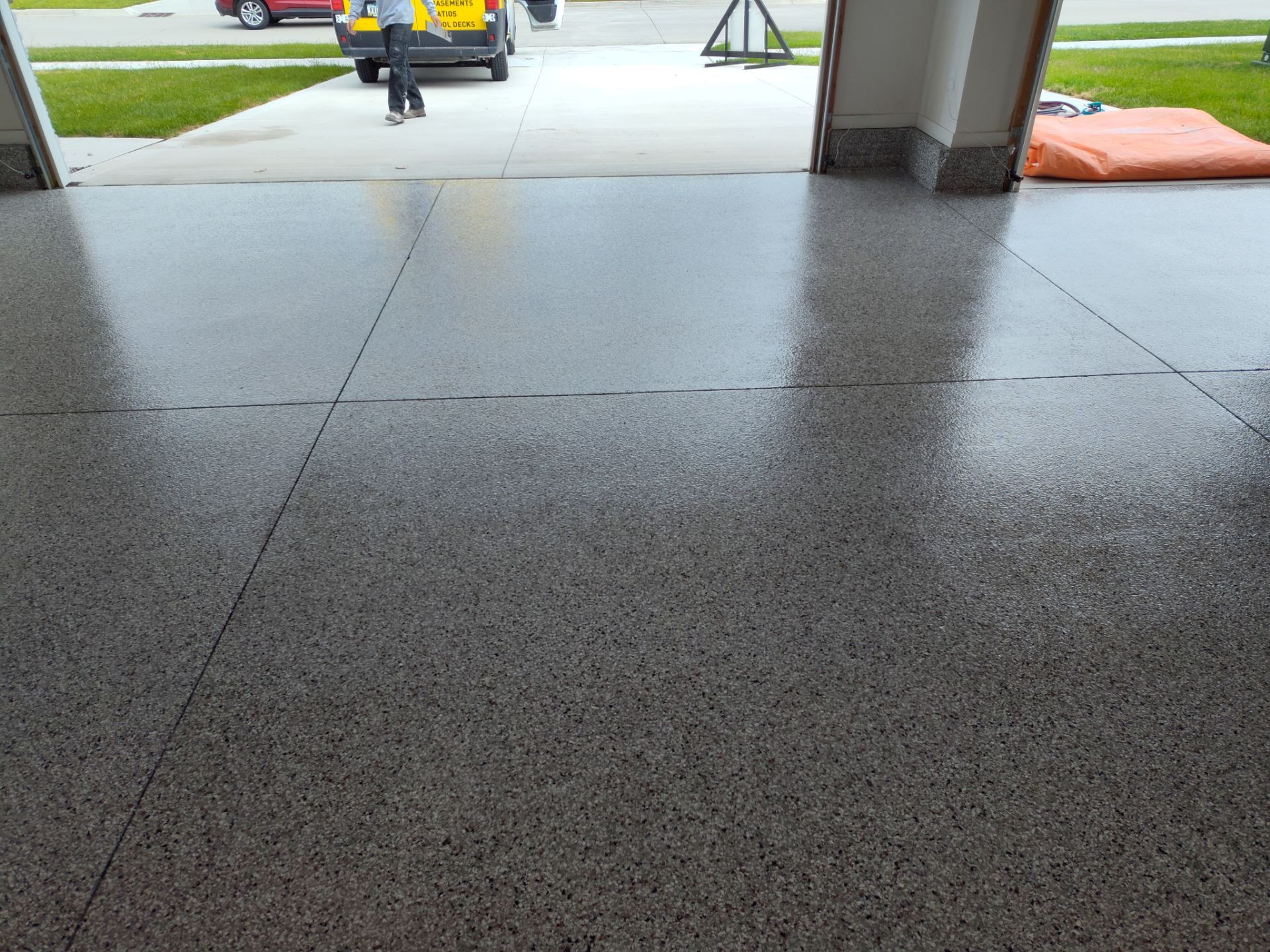 New Bondurant Garage Floor Coating by Revival Concrete Coatings, LLC