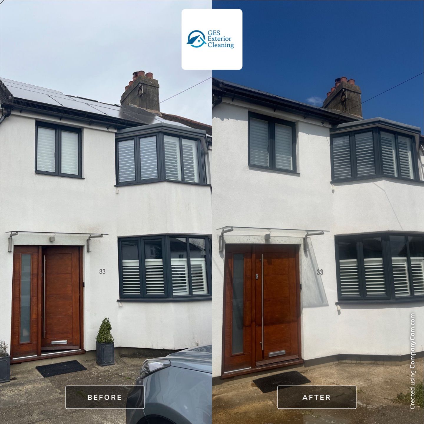 Render Clean using Softwash Equipment by Ges Exterior Cleaning ltd