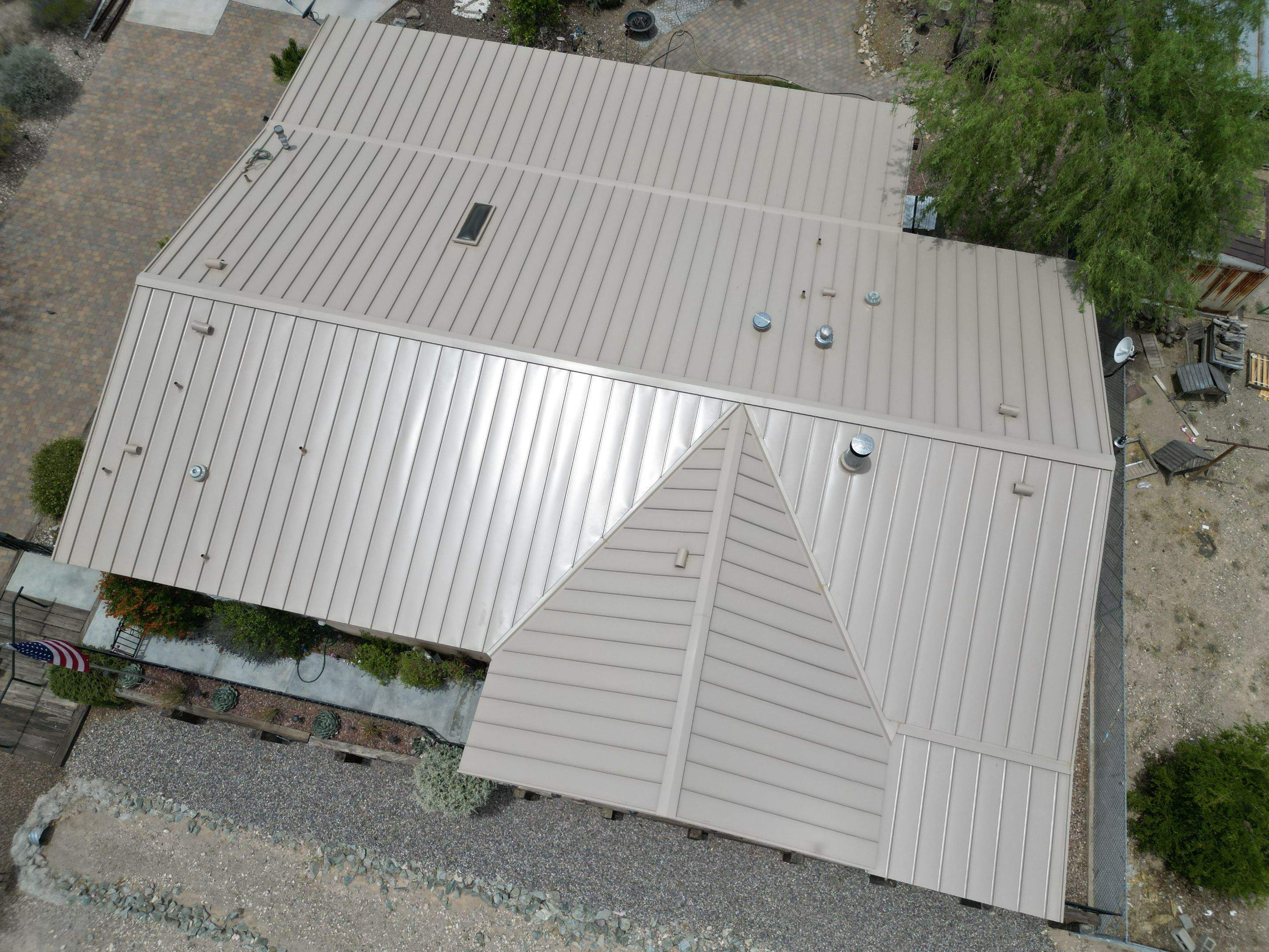 Champagne Standing Seam by Reimagine Roofing