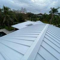 24ga 1.5" Mechanical Seam Regal White  by Total Roofing System The Metal Roof Experts
