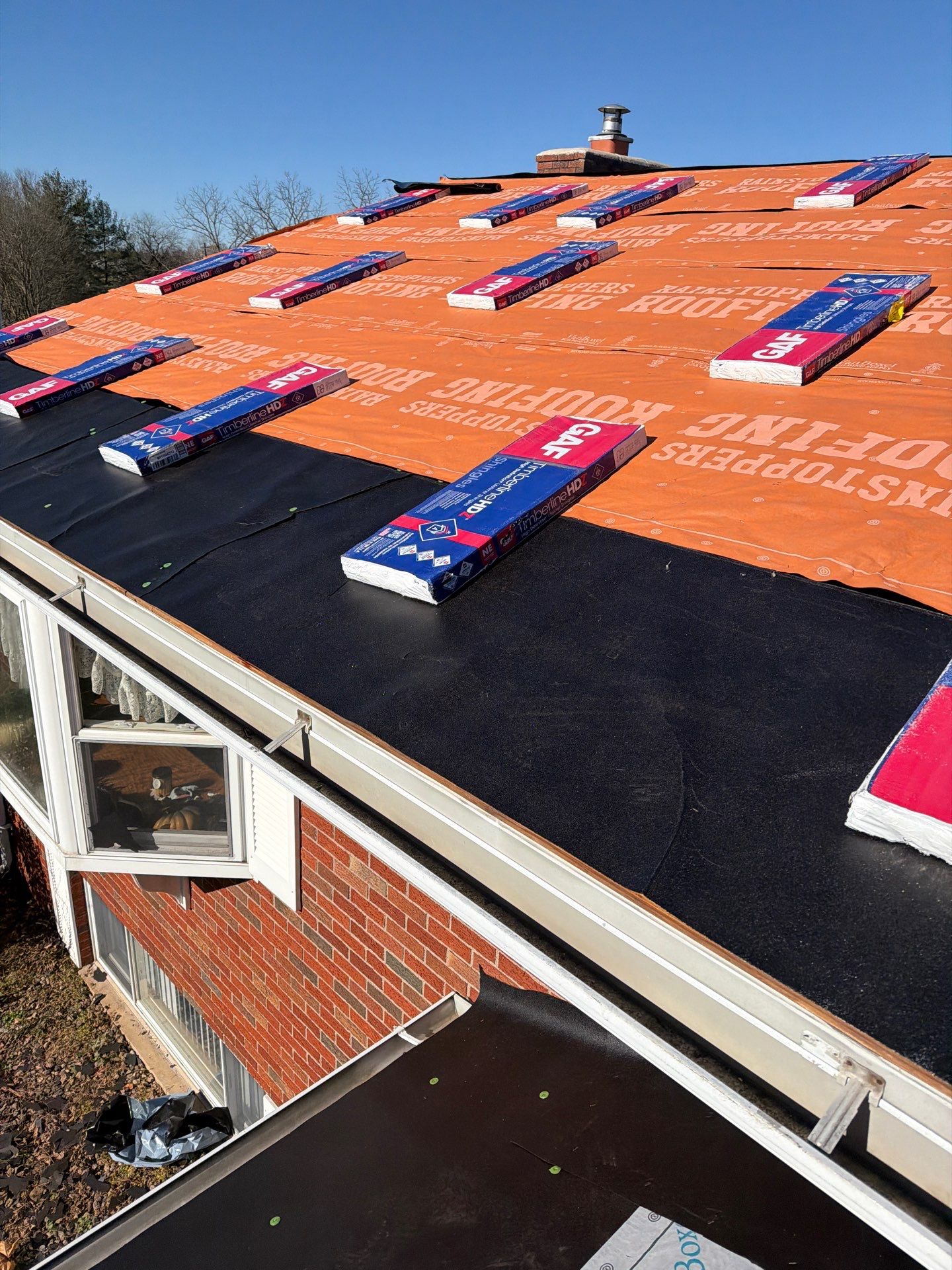 Residential Roofing Installation using GAF Timberline HDZ Pewter Gray by Rainstoppers Roofing