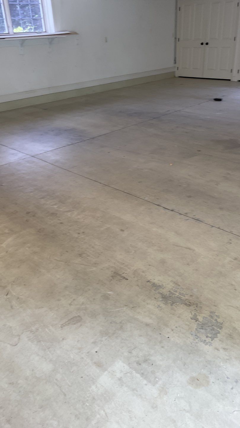 Garage Transformation using Driftwood Colorway by Croc Coatings, LLC