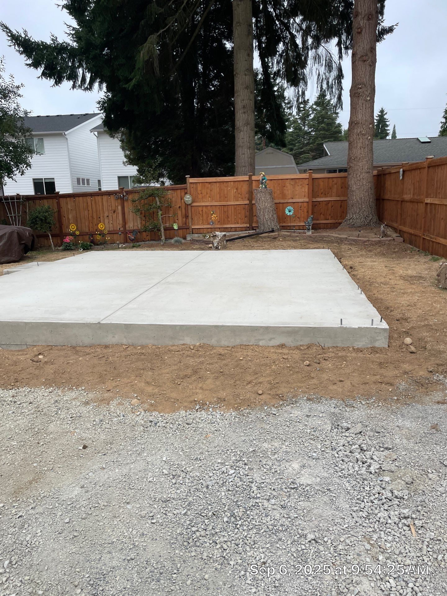 Backyard Concrete Slab Installation | Everett  by Jireh Asphalt & Concrete Inc 