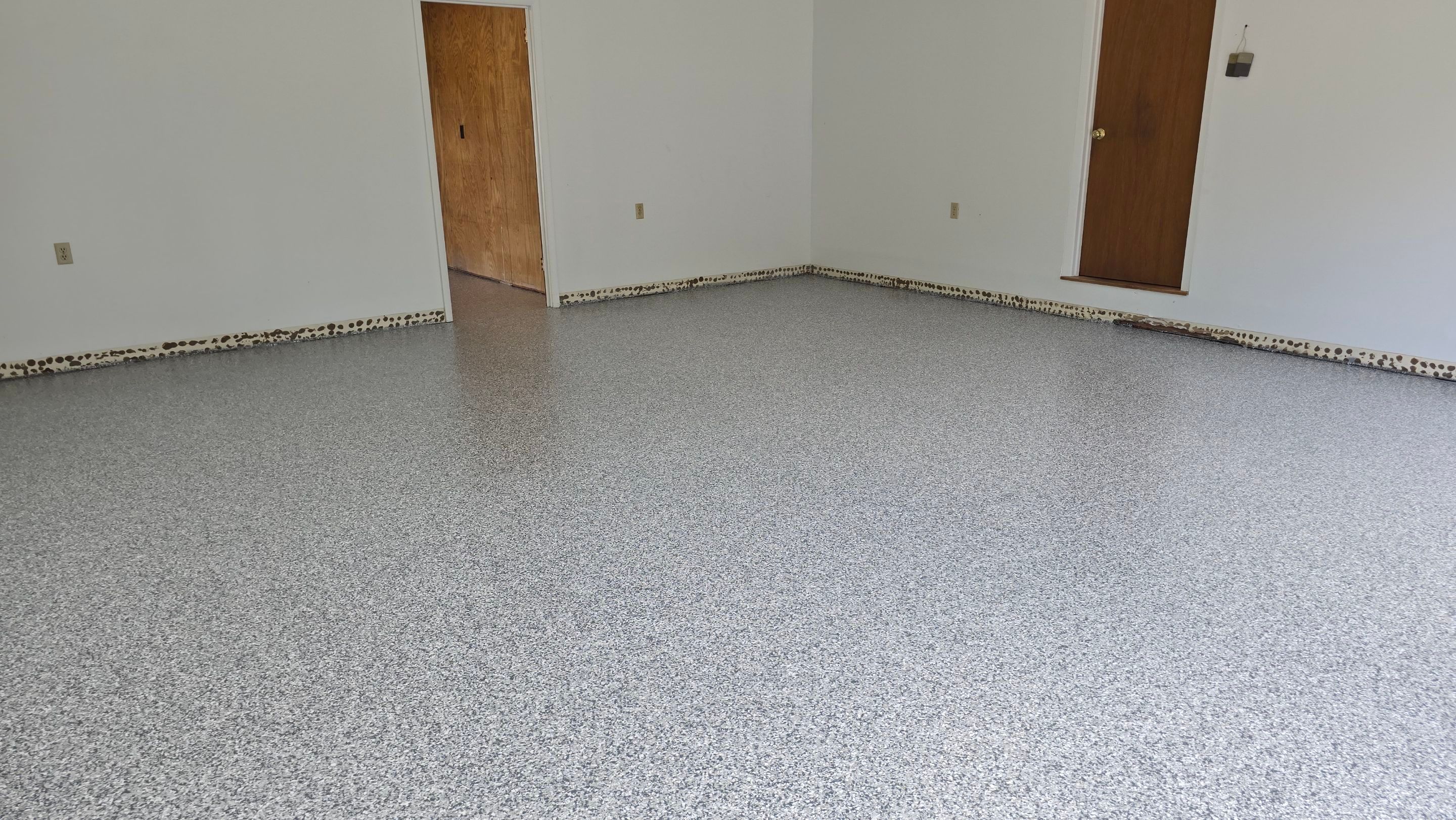 Garage using Gravel by Elite Floor Solutions
