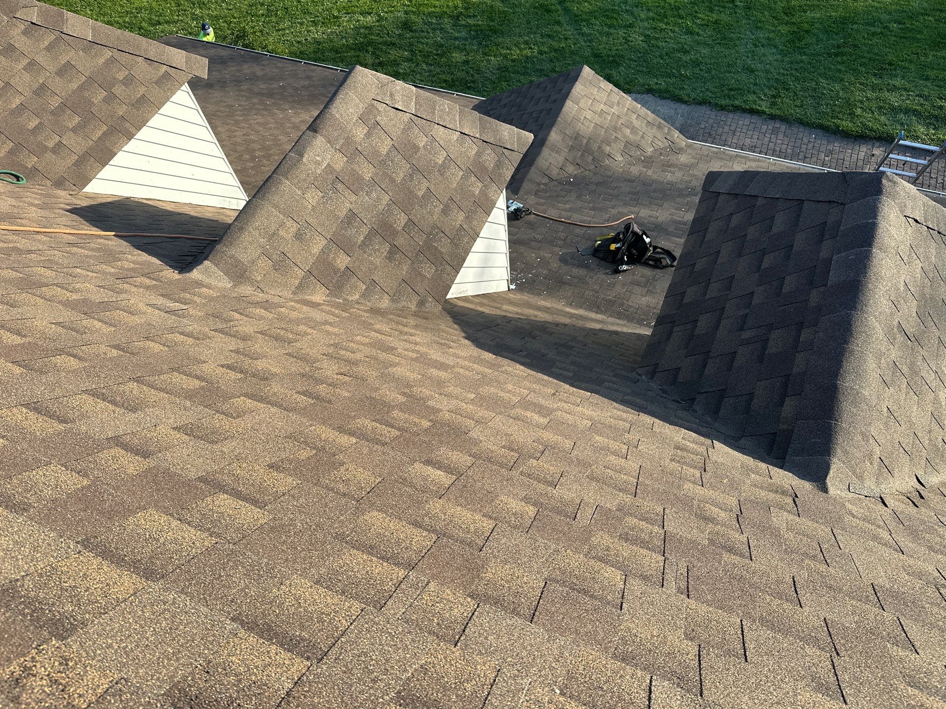 Residential Roofing Installation using Timberline HDZ Shingles - Barkwood by RoofX 