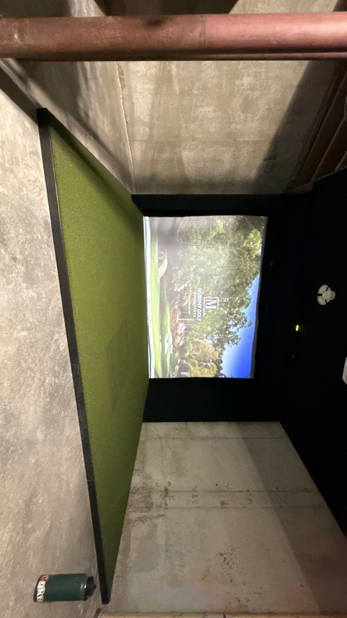 Rex Went With A Custom Golf Simulator by Banner Garage