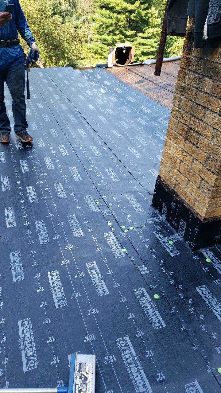 Atlas Pinnacle Pristine Scotchgard: Hickory Drip Edge: Musket brown by Eagle Eye Roofing