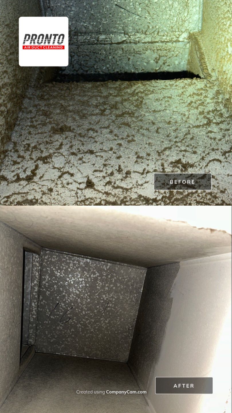 Air duct cleaning using Hypervac by Pronto Air Duct Cleaning