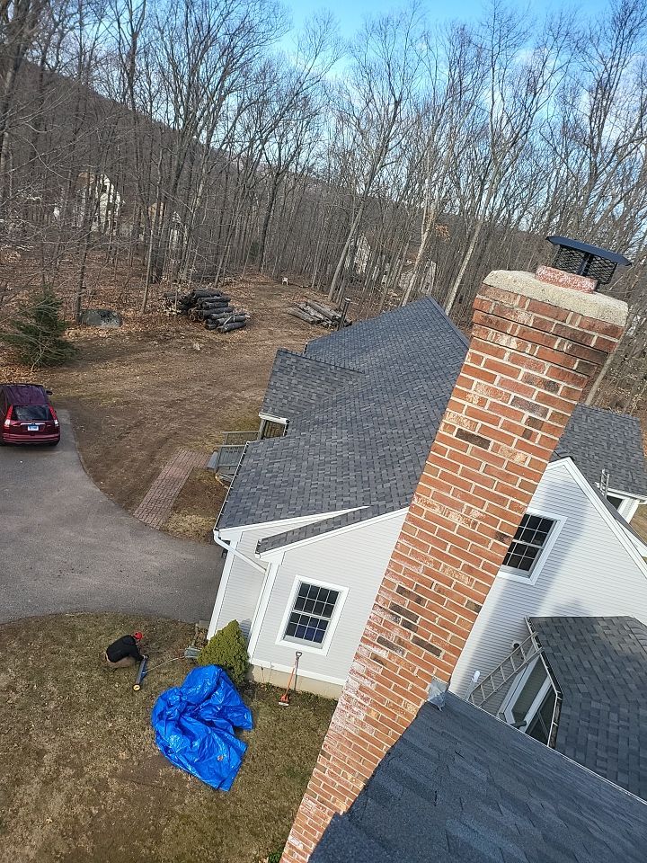 Residential Roofing Installation using Owens Corning TruDefinition Williamsburg slate by A Plus Exterior