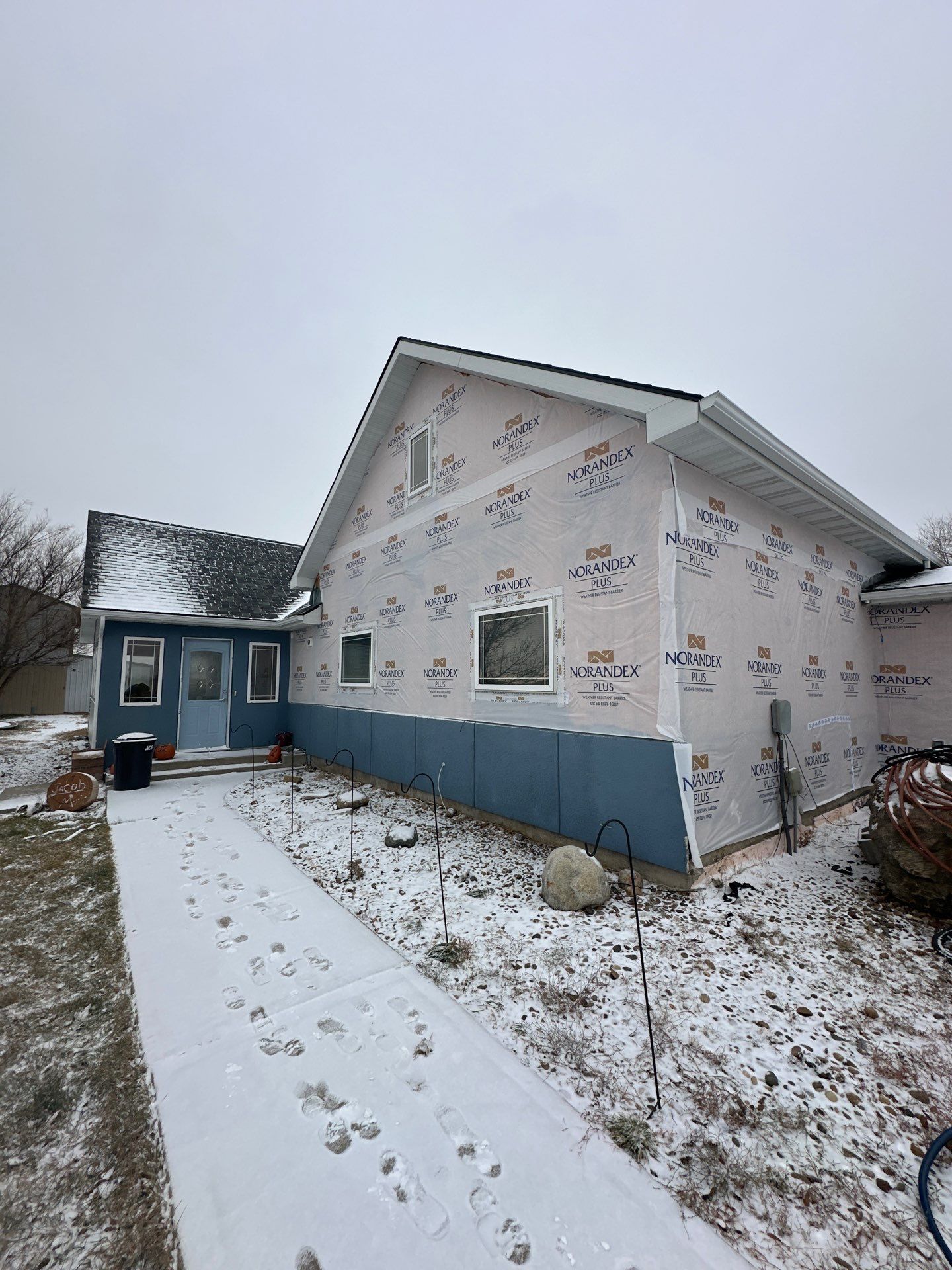 Residential Siding Replacement Project in Chinook, MT by swagg construction