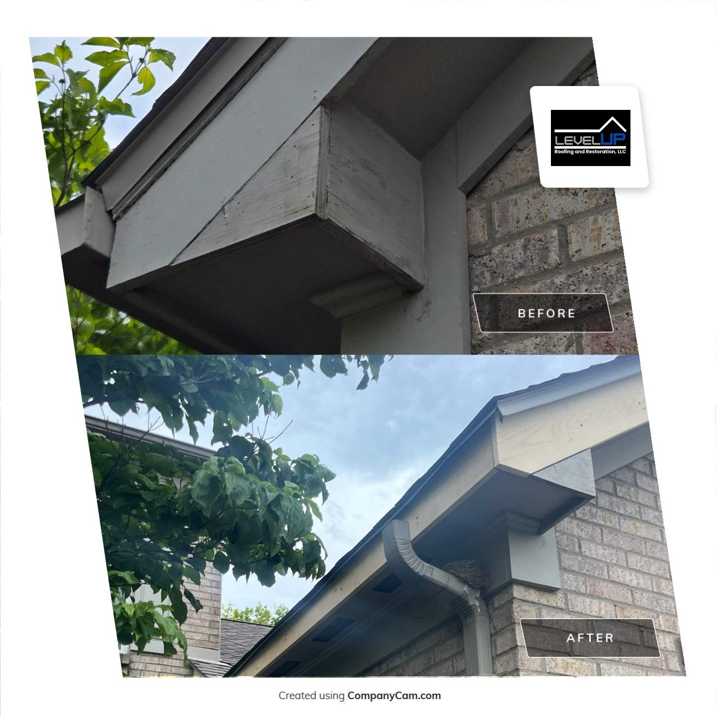 Exterior Wood Trim Restoration and Fascia Repair in West Chester by Level Up Roofing and Restoration Services LLC