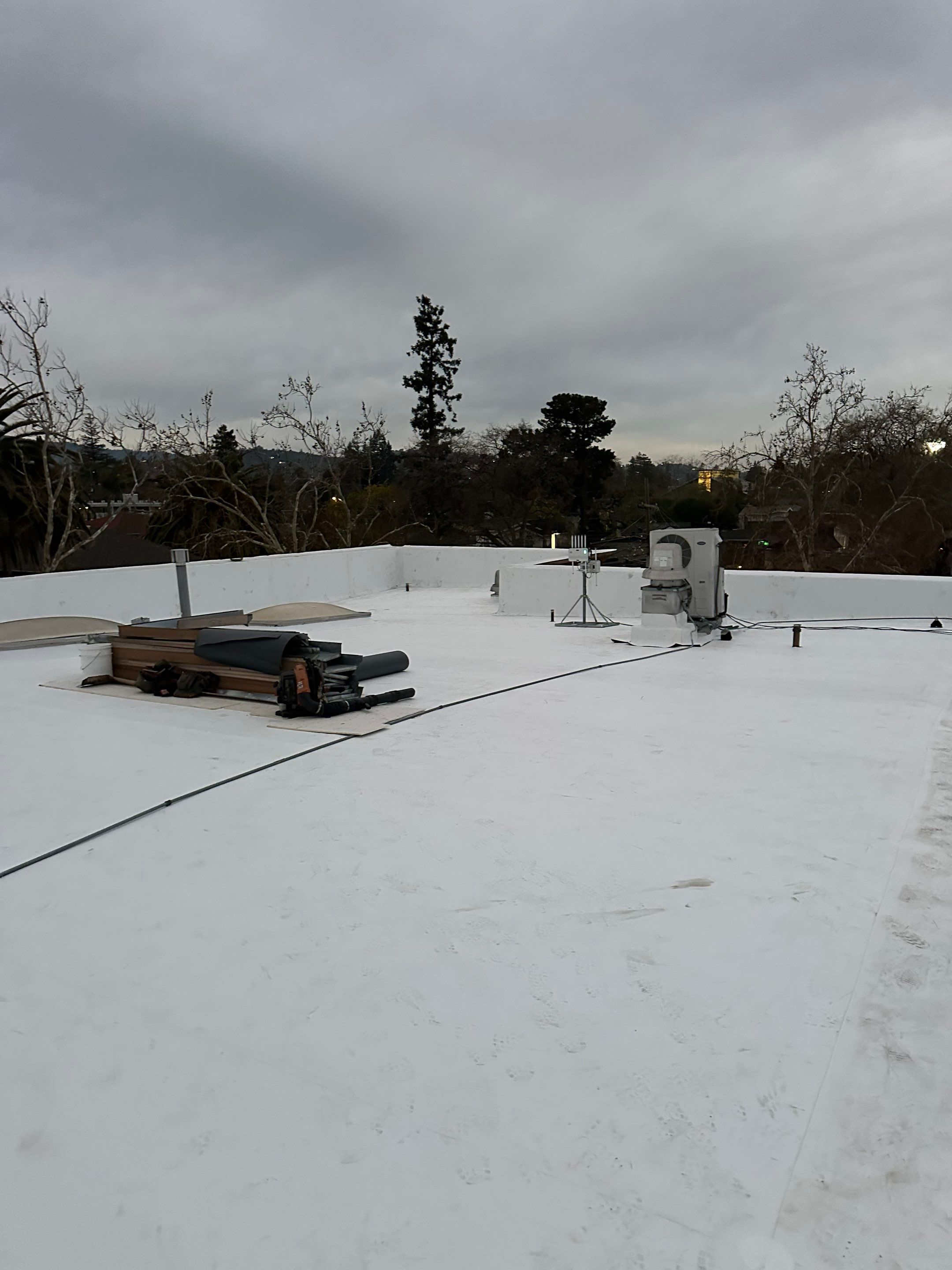 Project in Redwood City, CA by Sanchez Single Ply Roofing