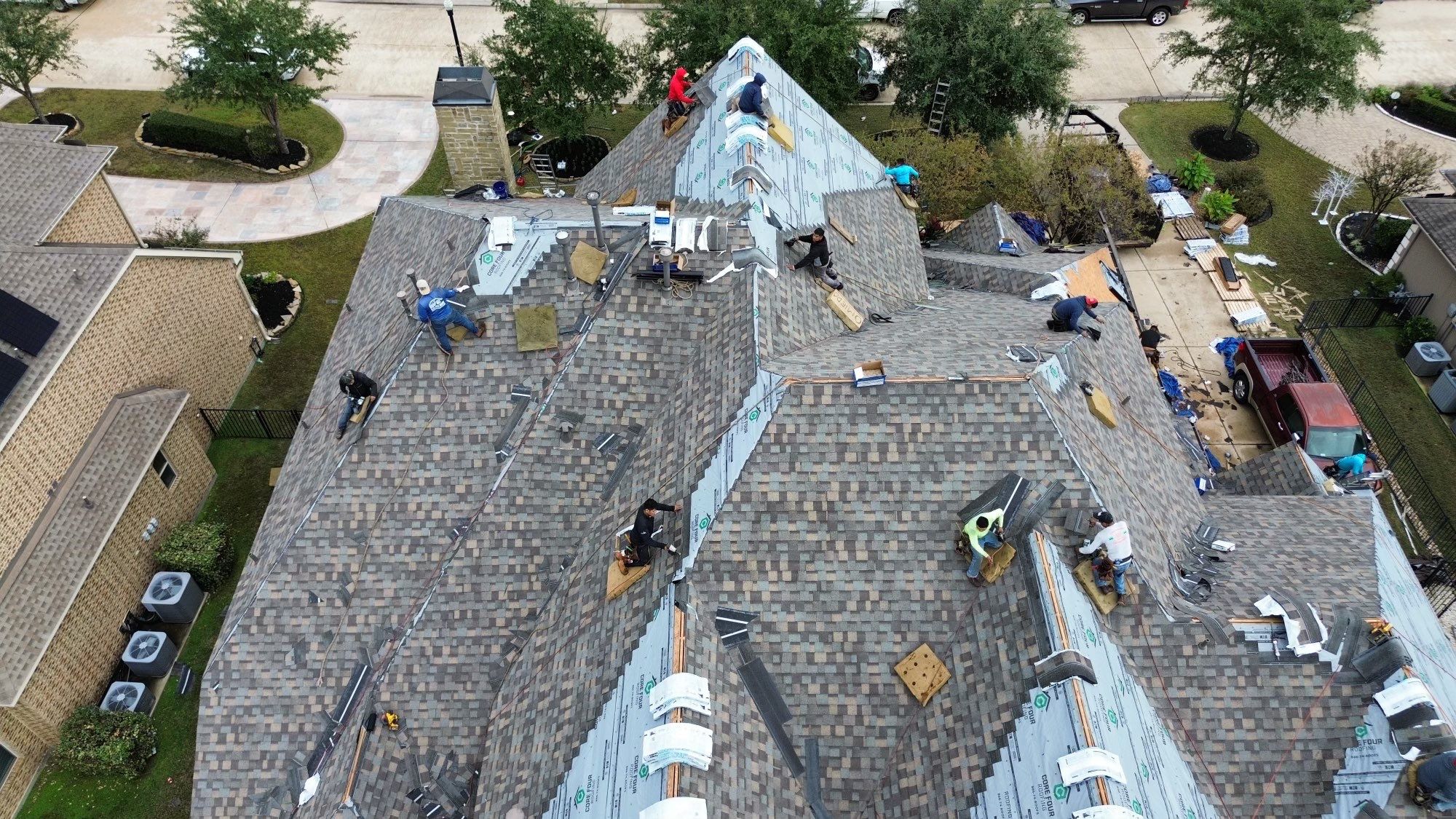 9,000 SQFT Roof Replacement completed in 1 day! by Core Four Roofing