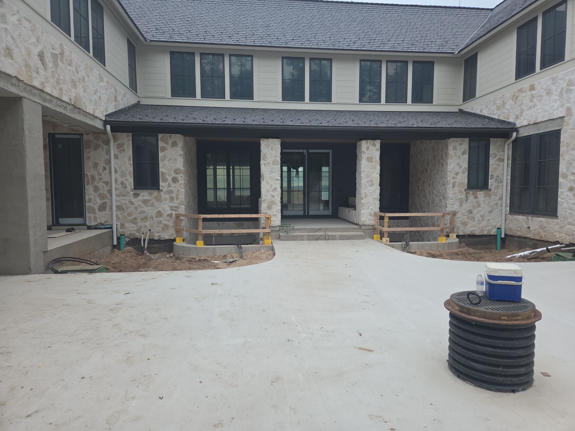 Half Round Gutter Installation for Petoskey Residence by Rainbow Seamless Systems