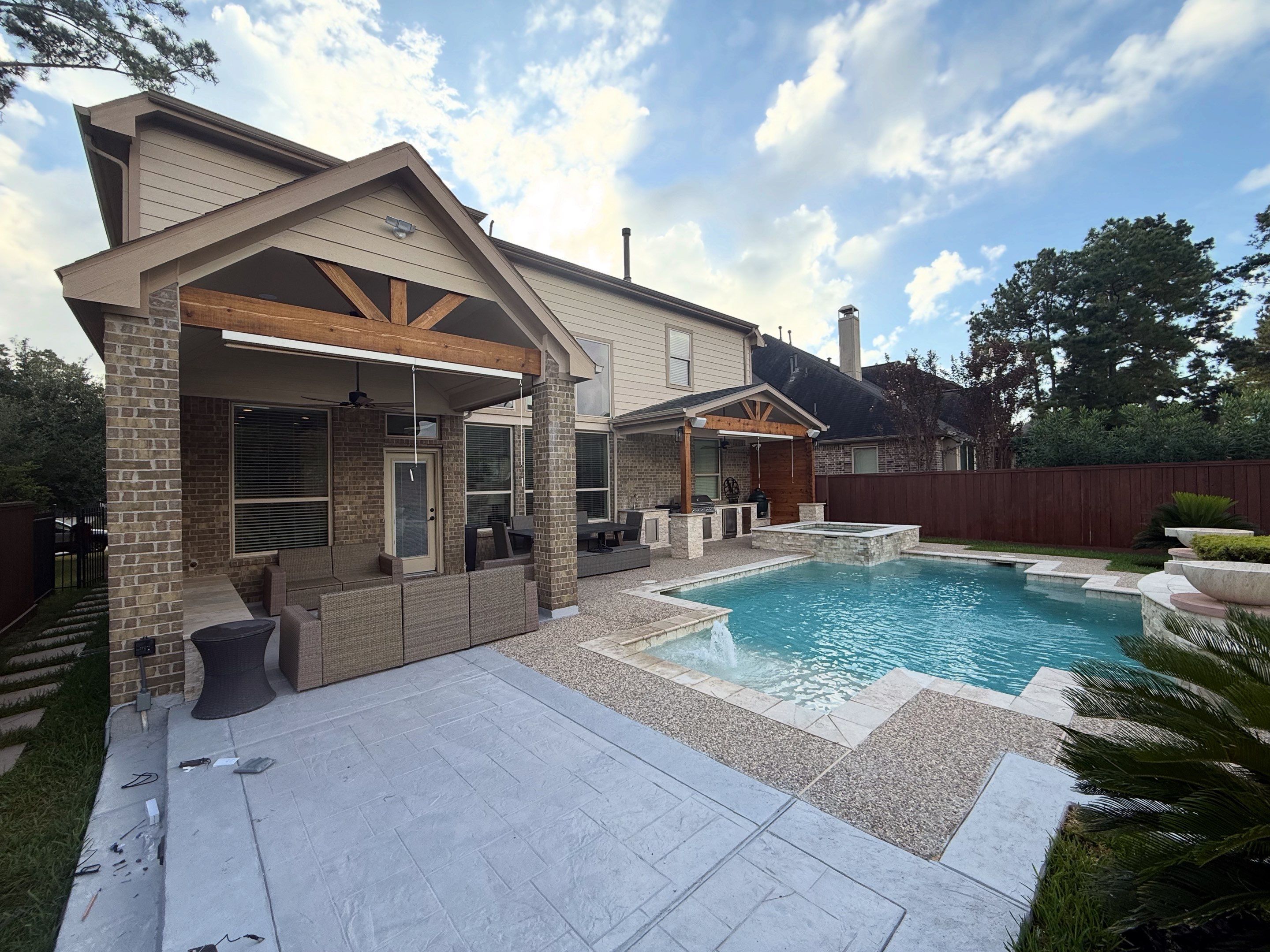 Patio and Summer Kitchen by SophAlx LLC