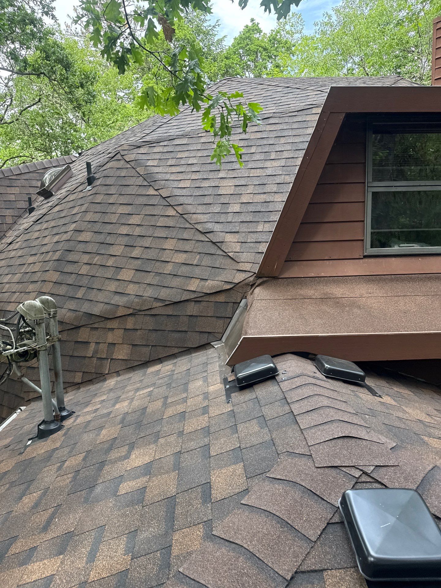 Custom Geodetic Dome Roof Replacement and Structural Repair in Eugene by BEST Roofing & Waterproofing
