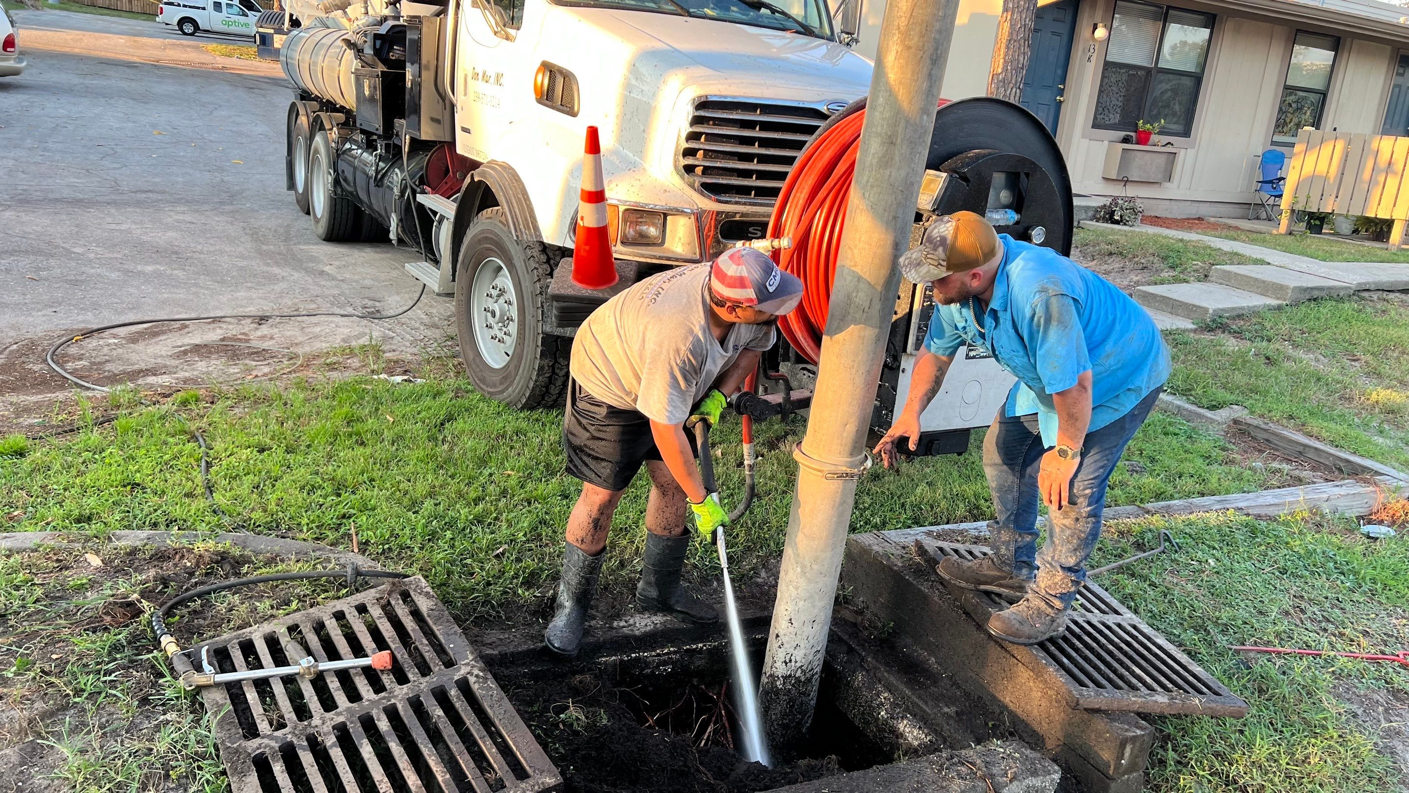Apartment Complex Storm Water System Cleaning and Maintenance by Don Mar, Inc. Storm Water Solutions