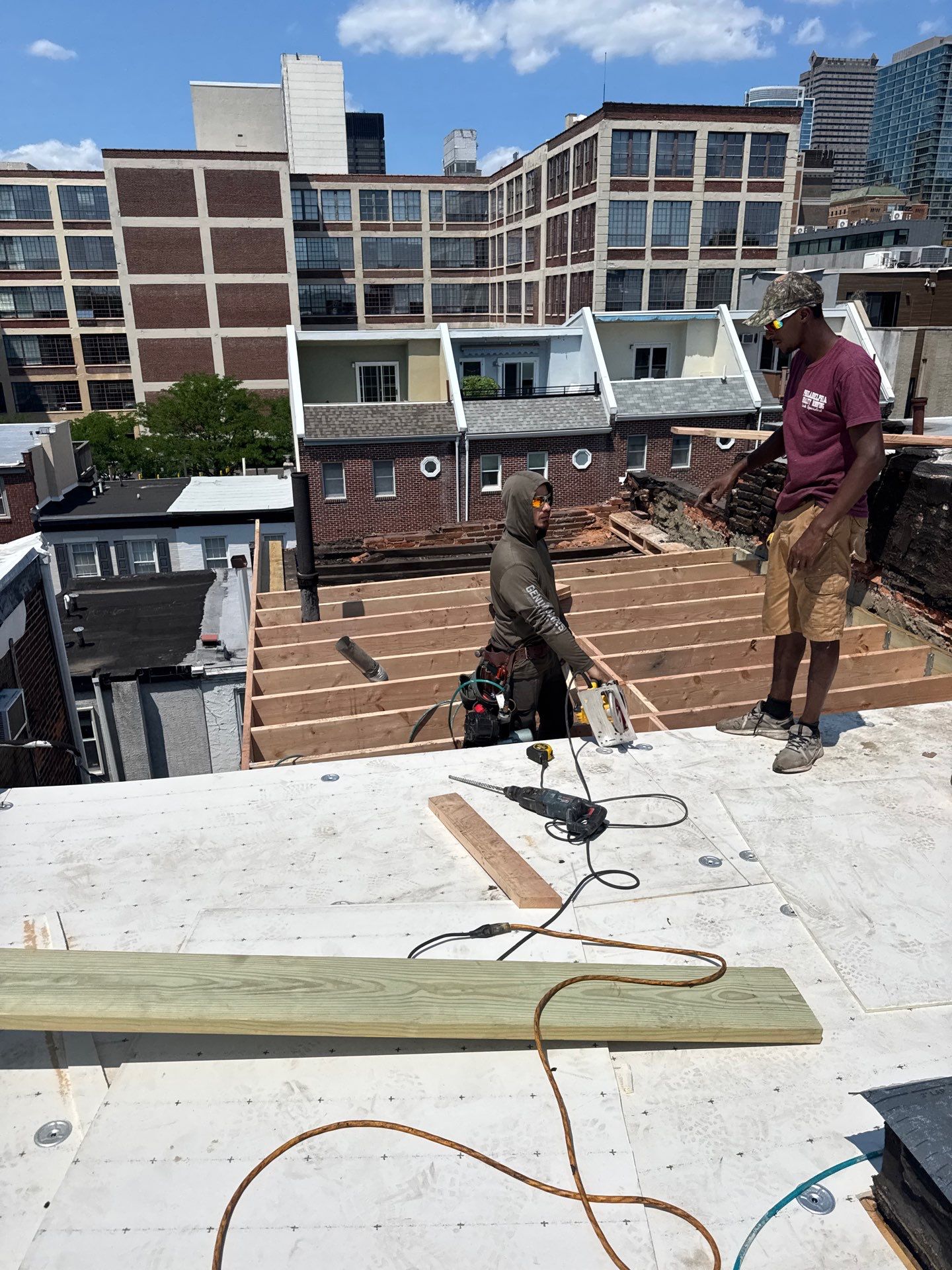 Roof replacement by Philadelphia Quality Roofing