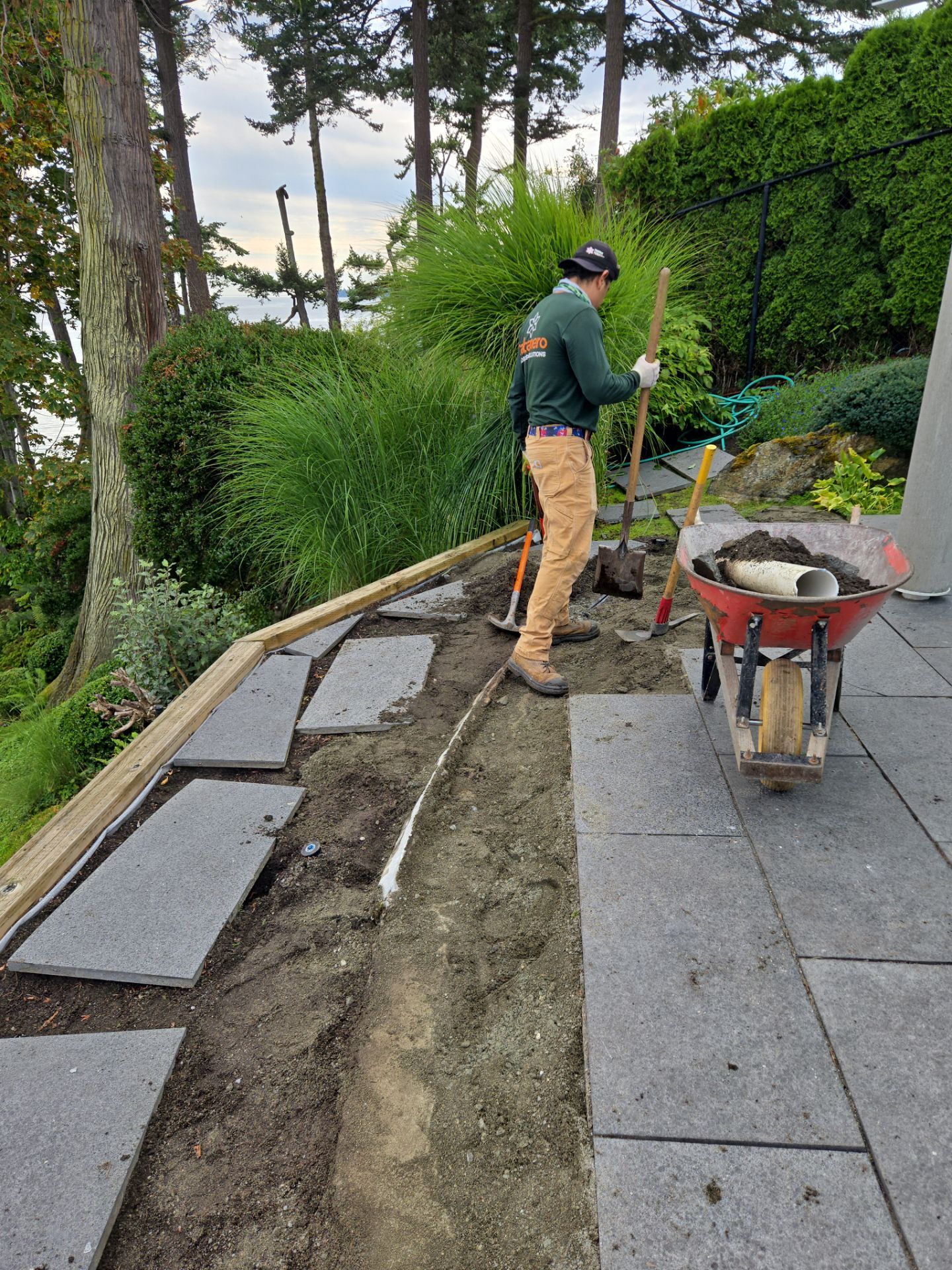 Patio Edge Stabilization & Romex Upgrade by Habanero Garden and Exterior Care