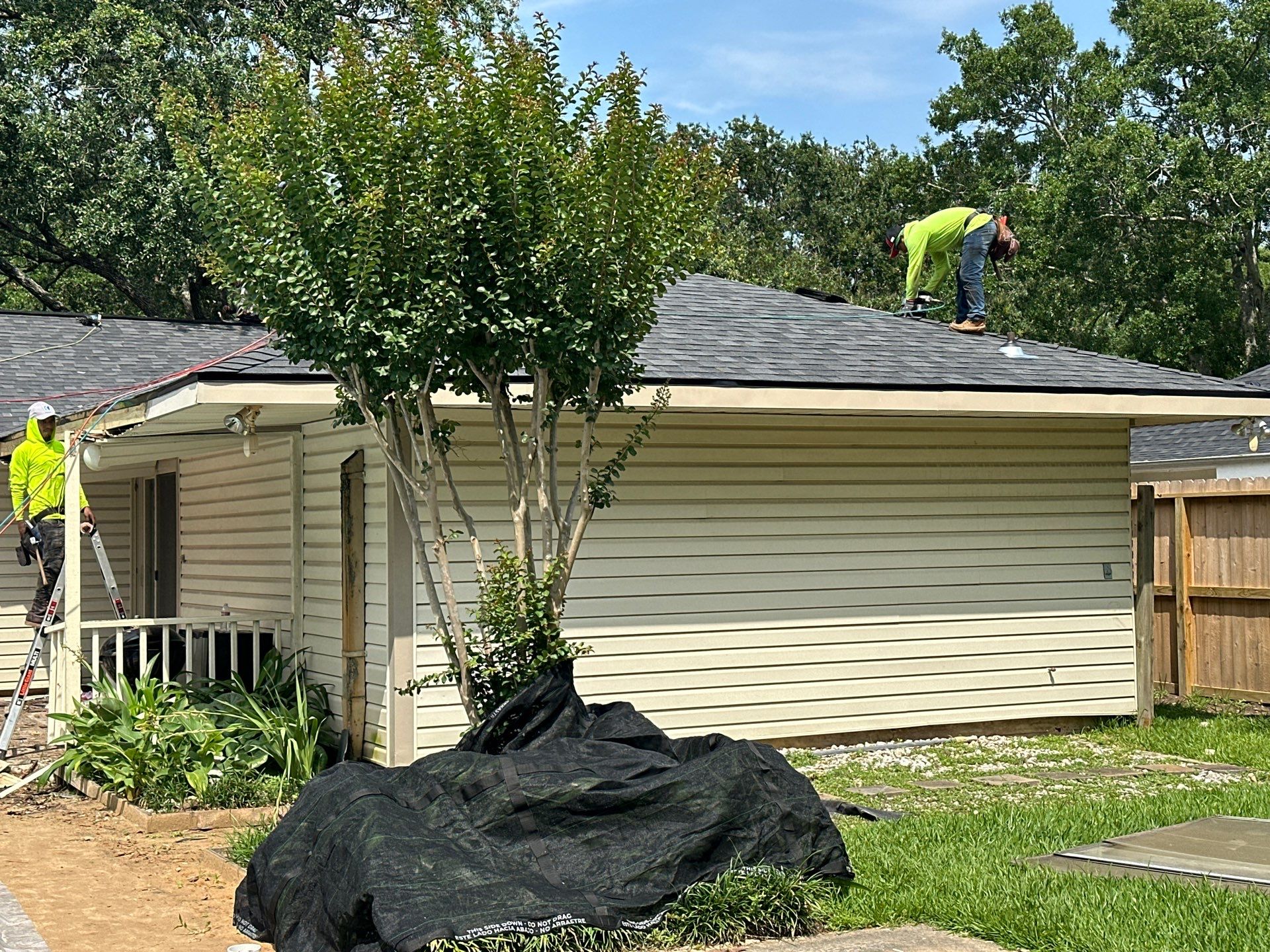 Project in Houston by Motion Roofing