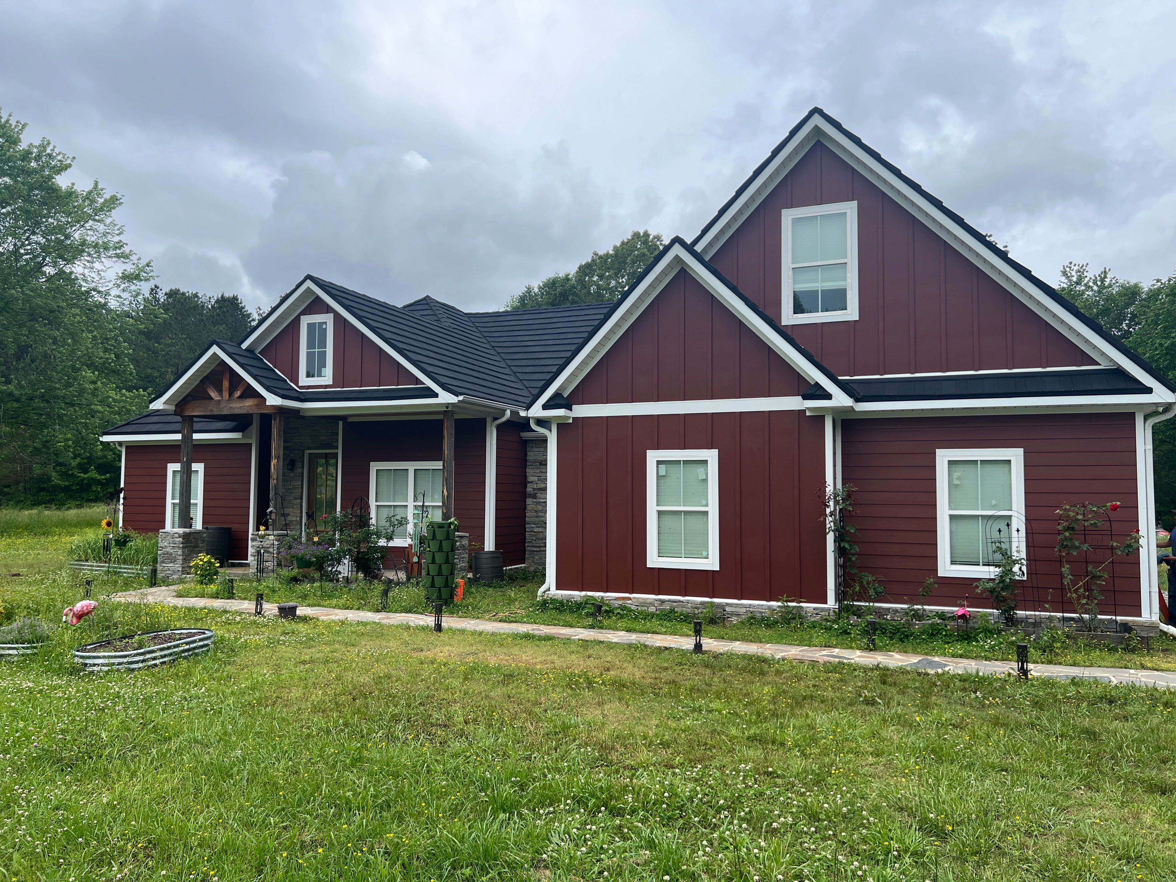 Siding Replacement using James Hardie Countrylane Red by Freedom Exteriors