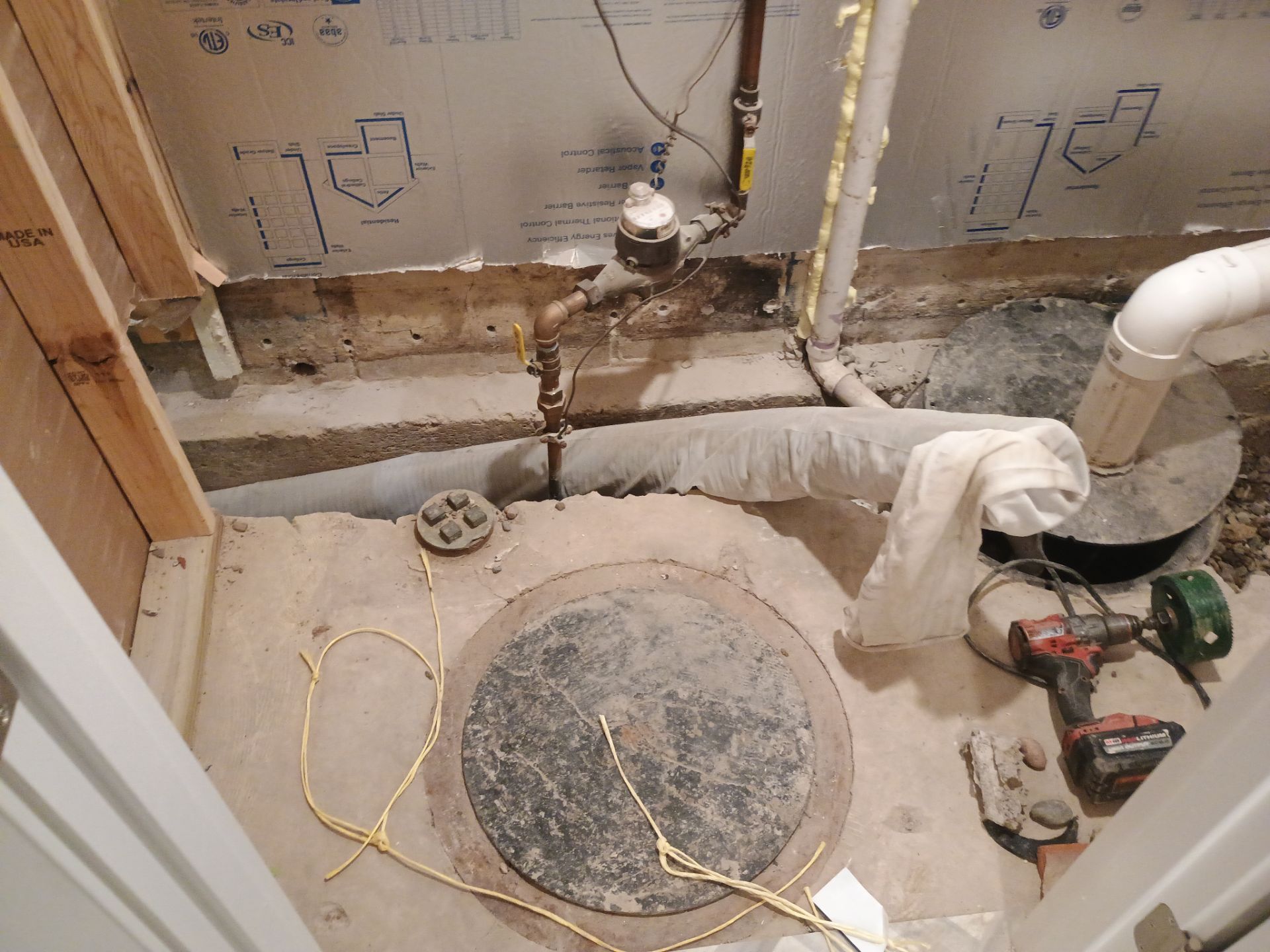 Interior Drain Tile & Buried Discharge in St. Anthony, MN by Waterproofing Northeast