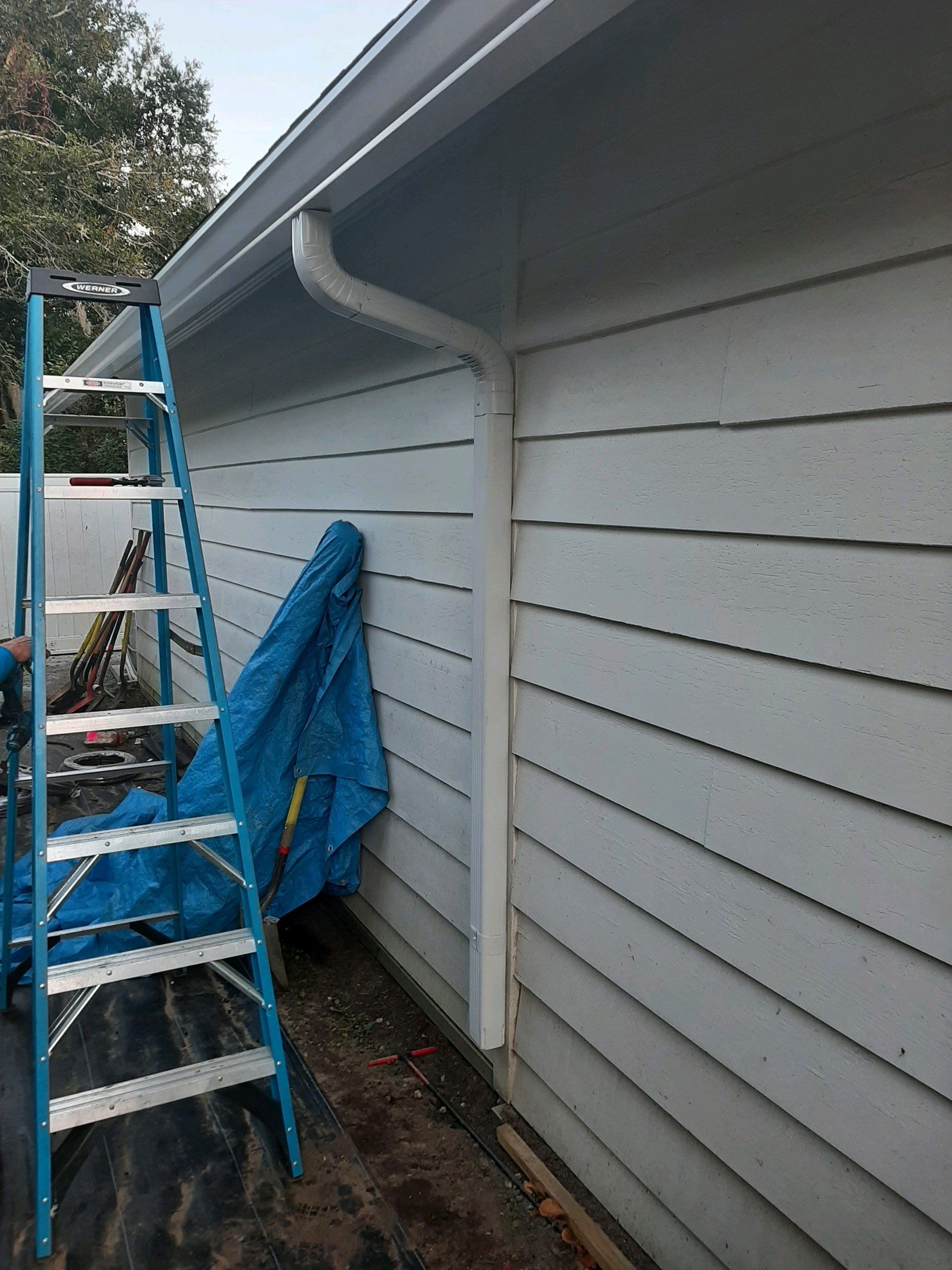 Gutter Installation using K-Style Seamless Gutters by Gutter Professors