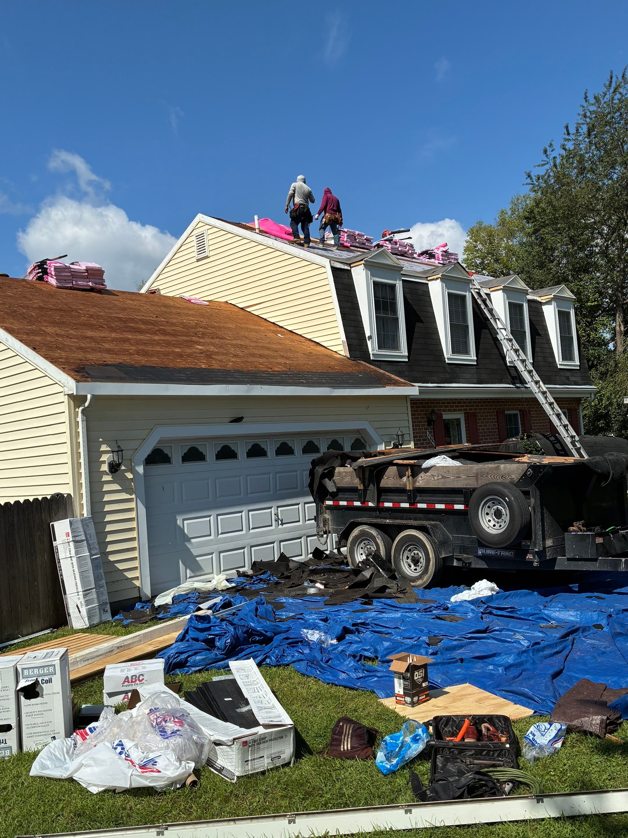 Architectural Shingle Roof Replacement and Decking Repair in Walkersville by Frederick Roof Repair
