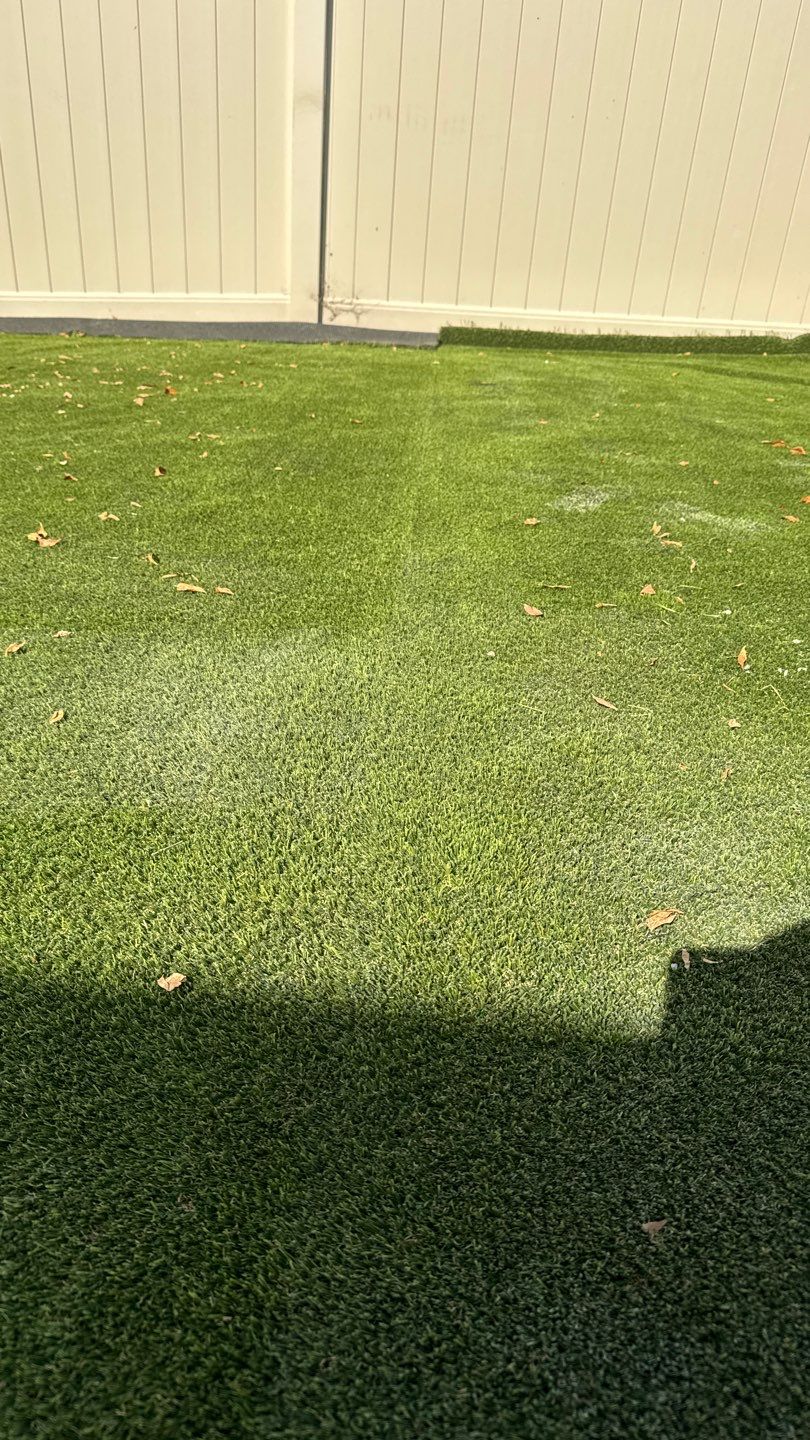 Pet Friendly Synthetic Turf Installation by New Horizon Landscapes