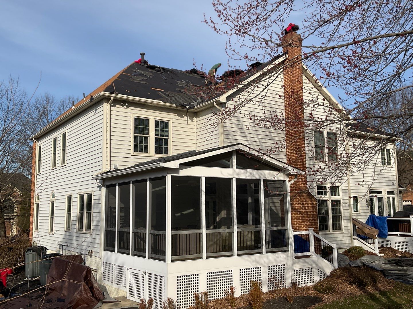 New Roof Installation & New Gutters and downspouts  by Alpha Design Services