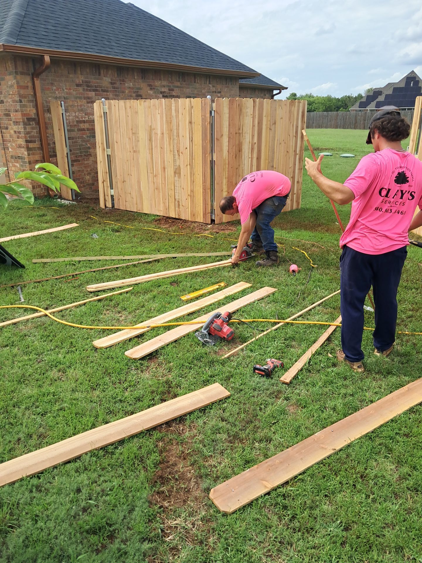 Fence Work by Clays Services Inc