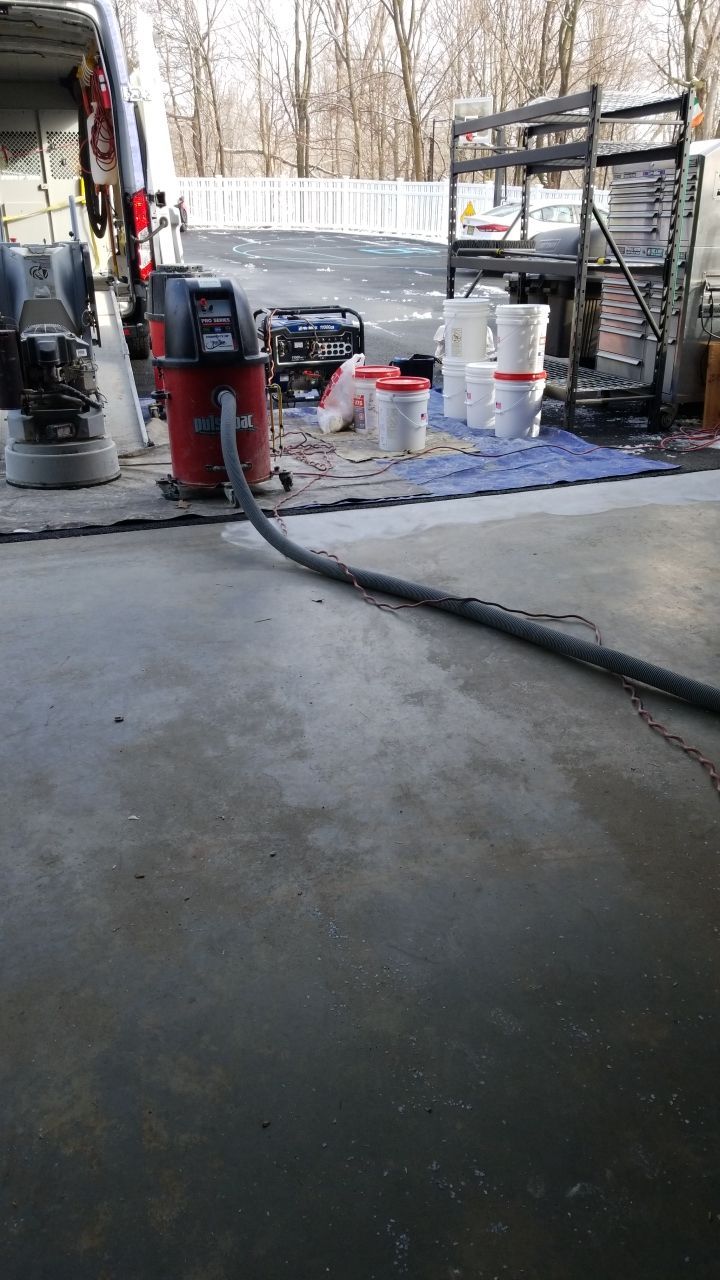 Garage in Domino and Cherry Bomb by Spectrum Painting, LLC