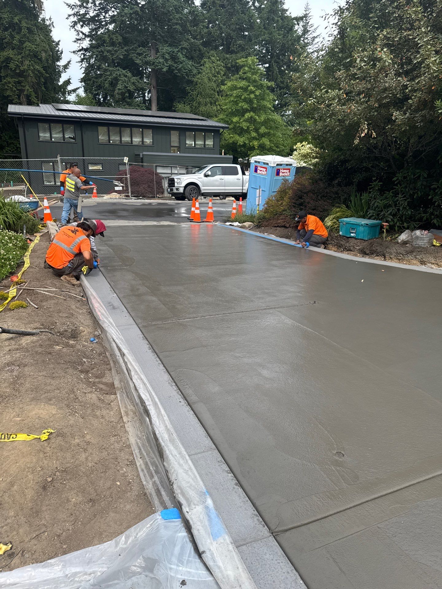 Concrete Driveway Makeover | Edmonds  by Jireh Asphalt & Concrete Inc 