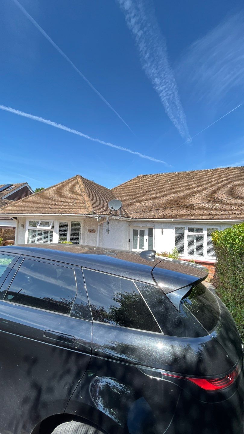 Roof Clean - Render Clean using Honda 15lpm Low Pressure Washing Machine by Ges Exterior Cleaning ltd