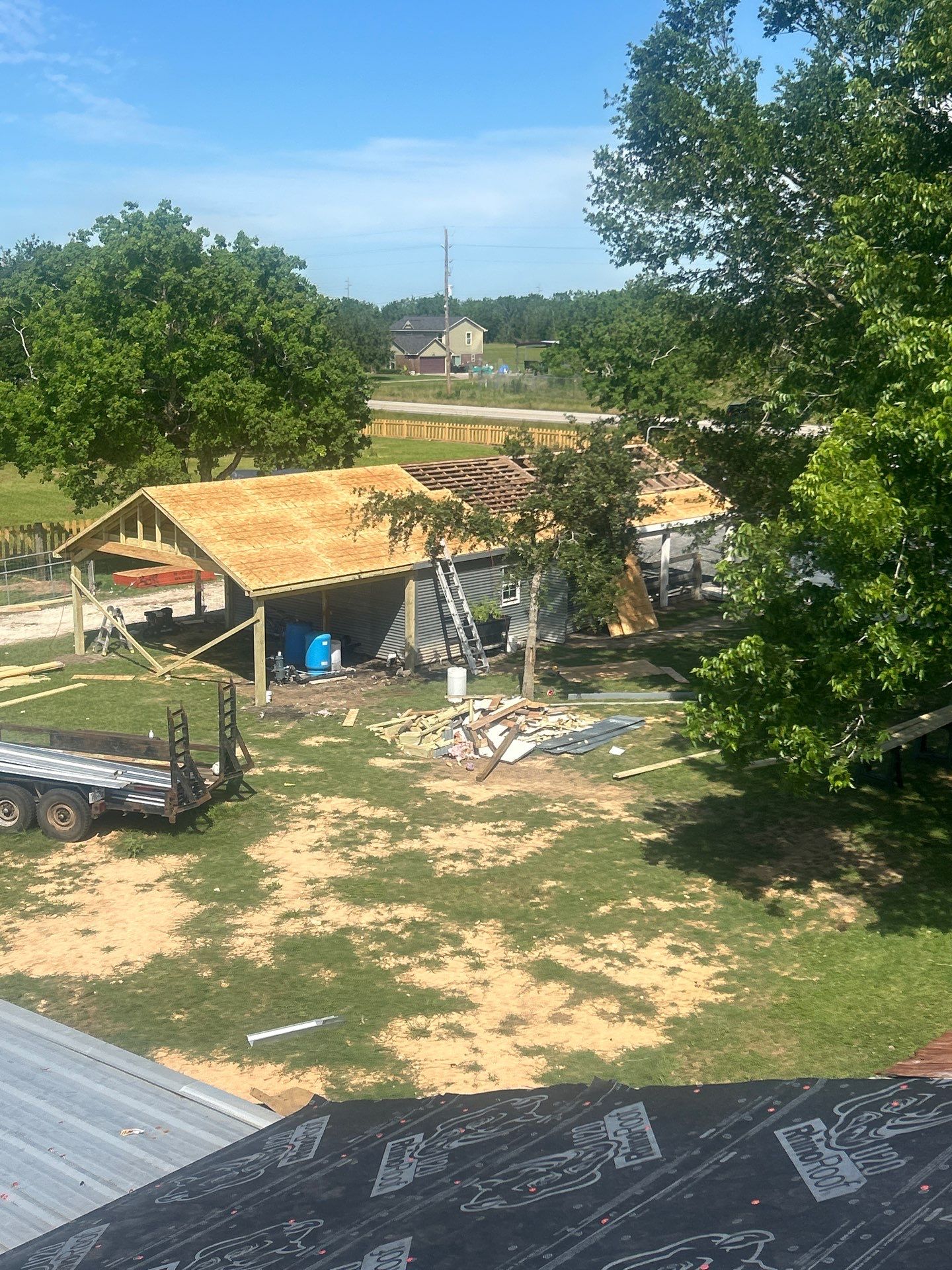 Residential Roofing Installation using Metal by Roof Repair Company