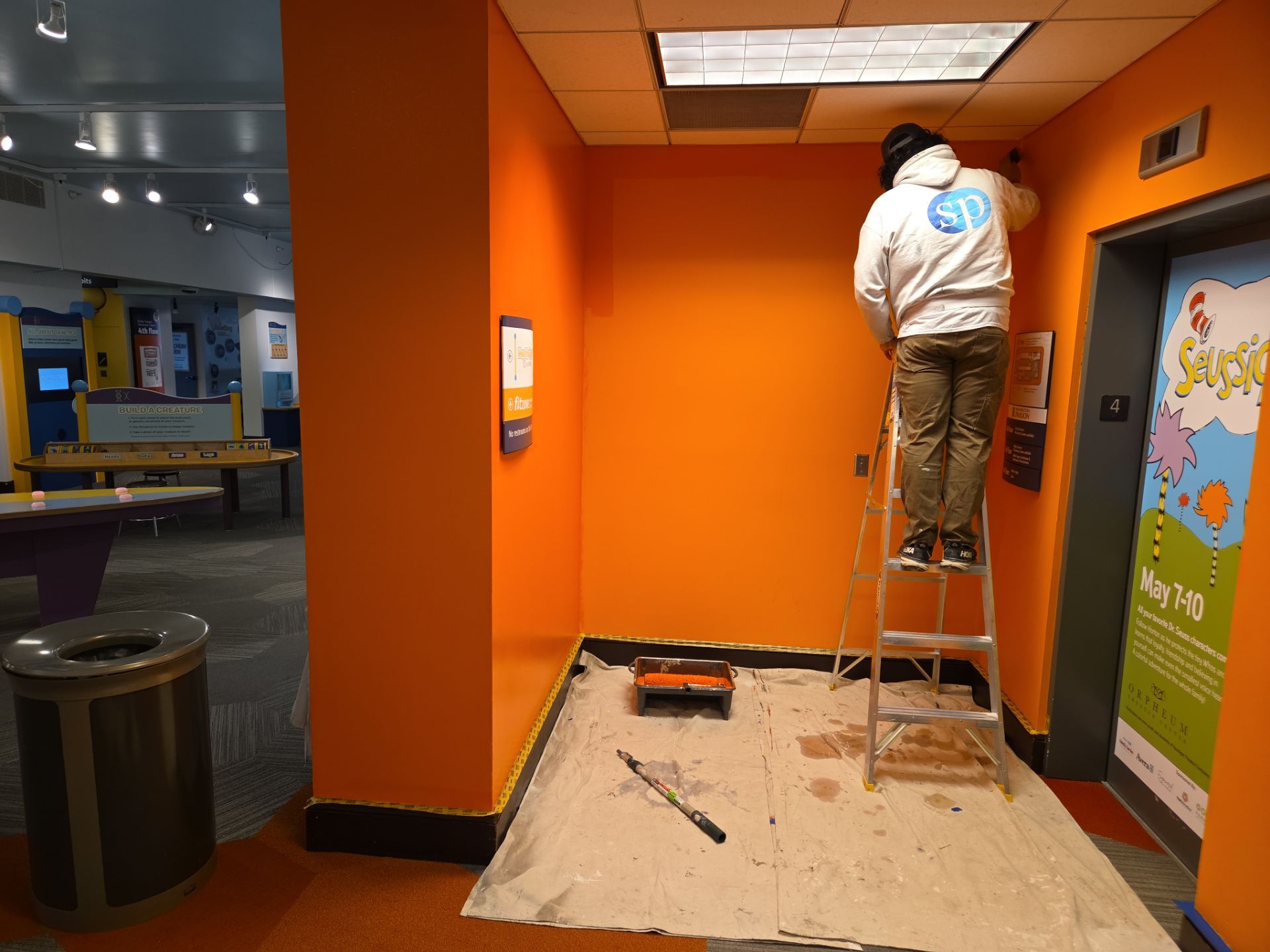 Commercial Drywall Restoration and Interior Painting in Sioux Falls by Select Painting, Coatings & Garage Cabinets
