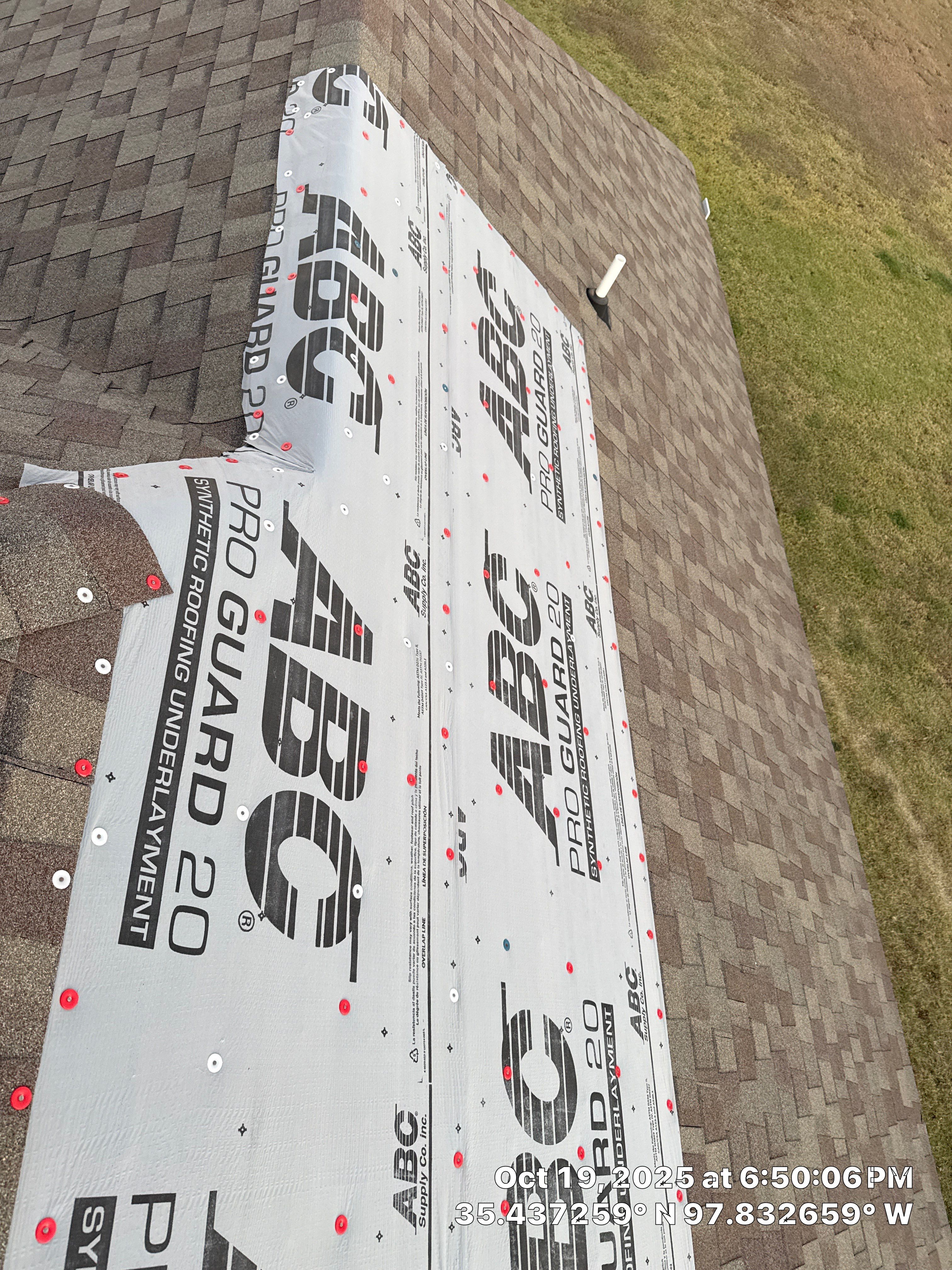 Roof repair due to shady contractor by OAK Roofing Restoration 