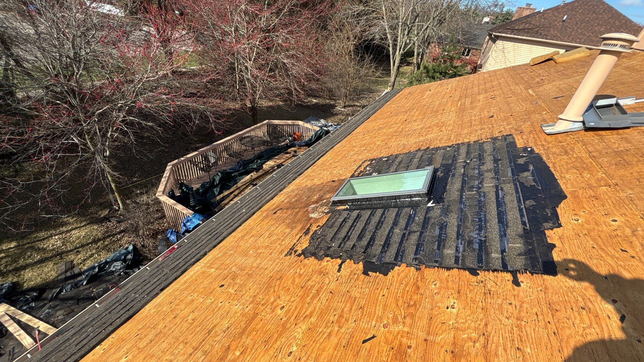 Roof Replacement using Owens Corning Midnight Plum by 180 Contractors