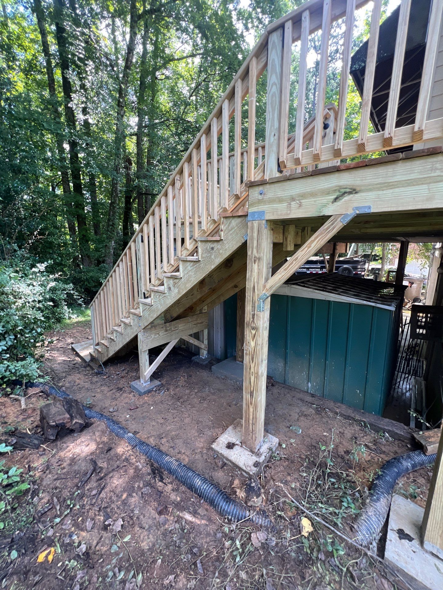Wood Deck Build in Alpharetta, GA by Nelson Exteriors